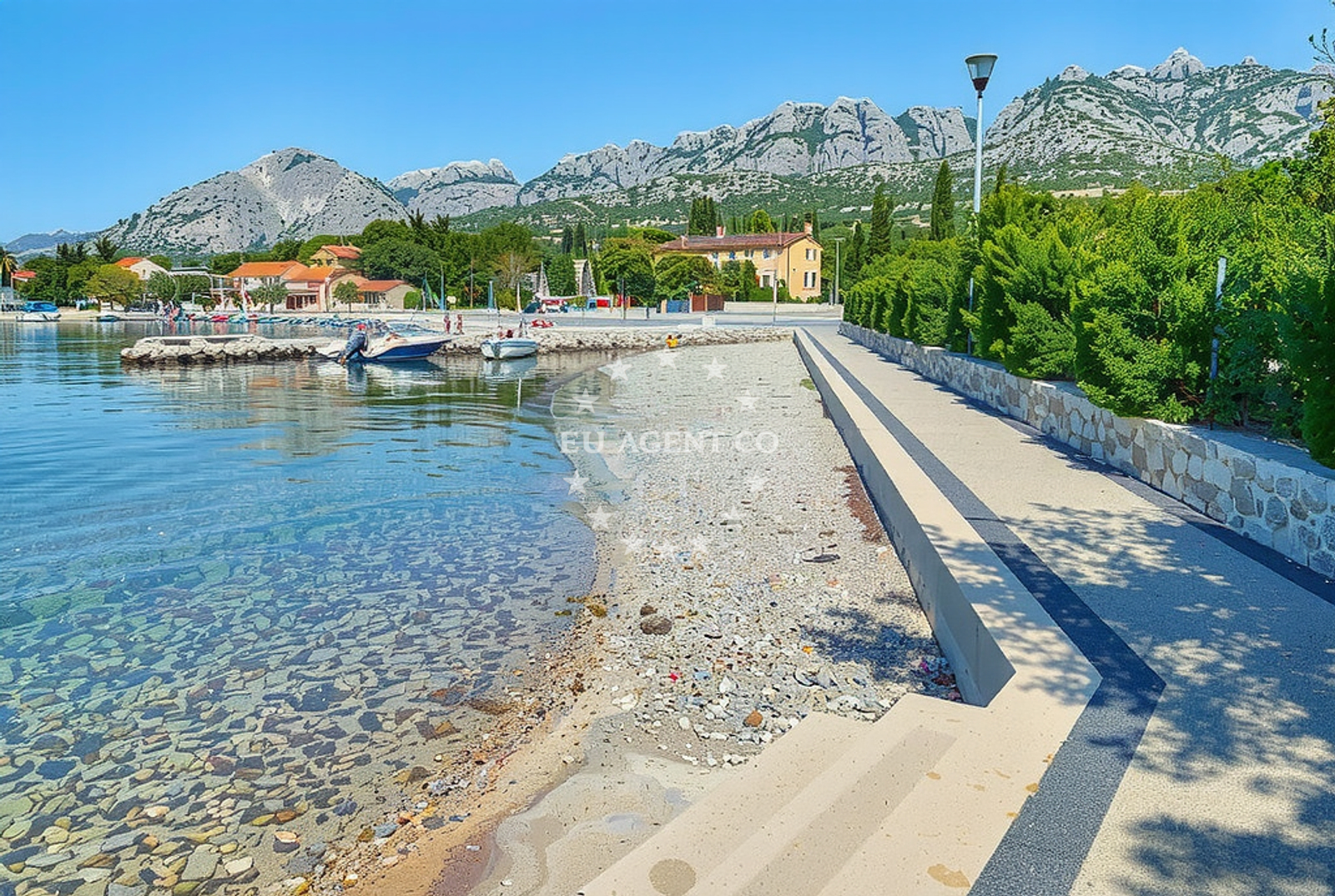 Facilities and surroundings at Seline harbor in Harbour in Seline, North Dalmatia, Croatia photo 2