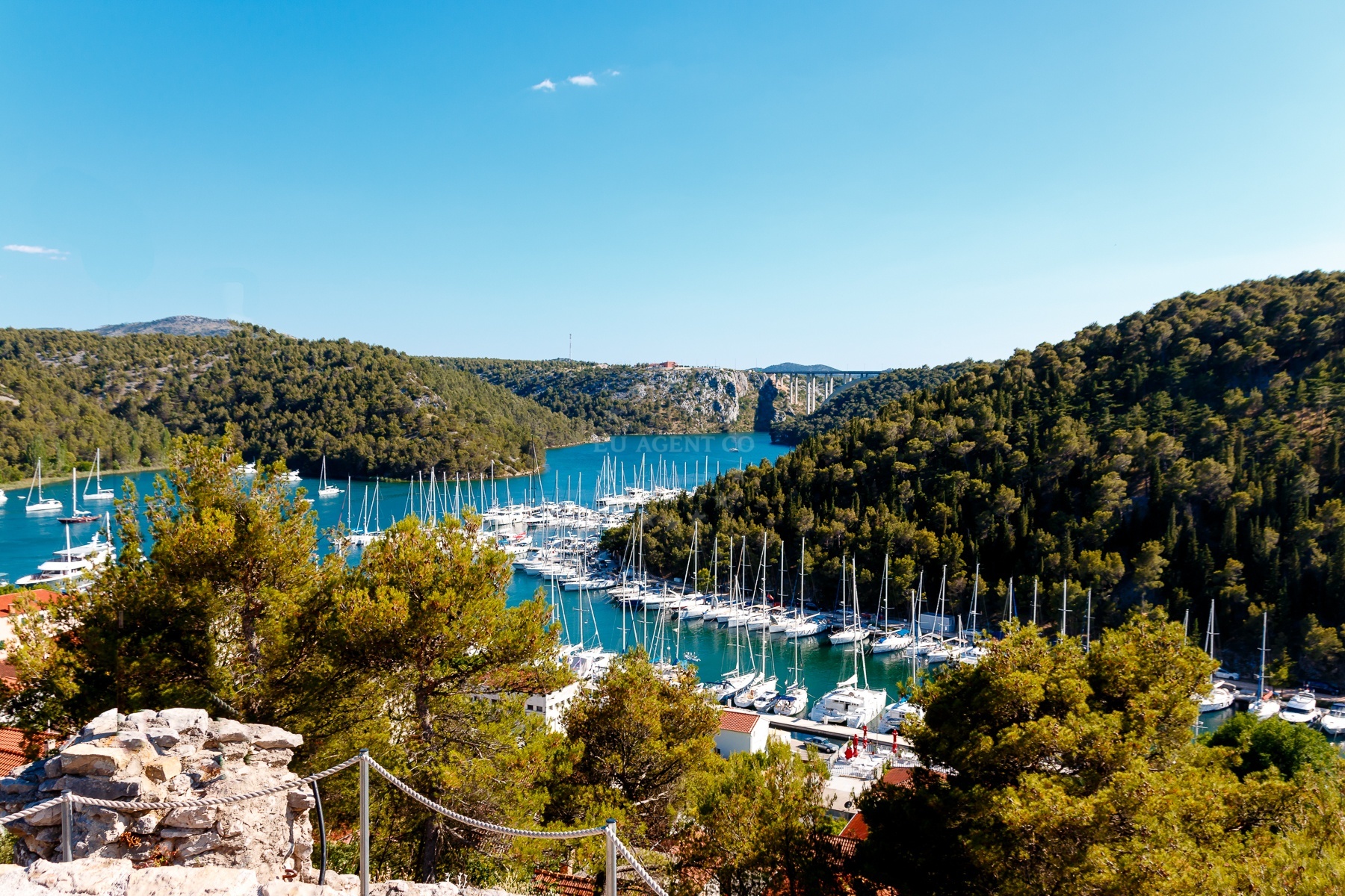 Additional view of Skradin harbor in Harbour in Skradin, North Dalmatia, Croatia photo 9