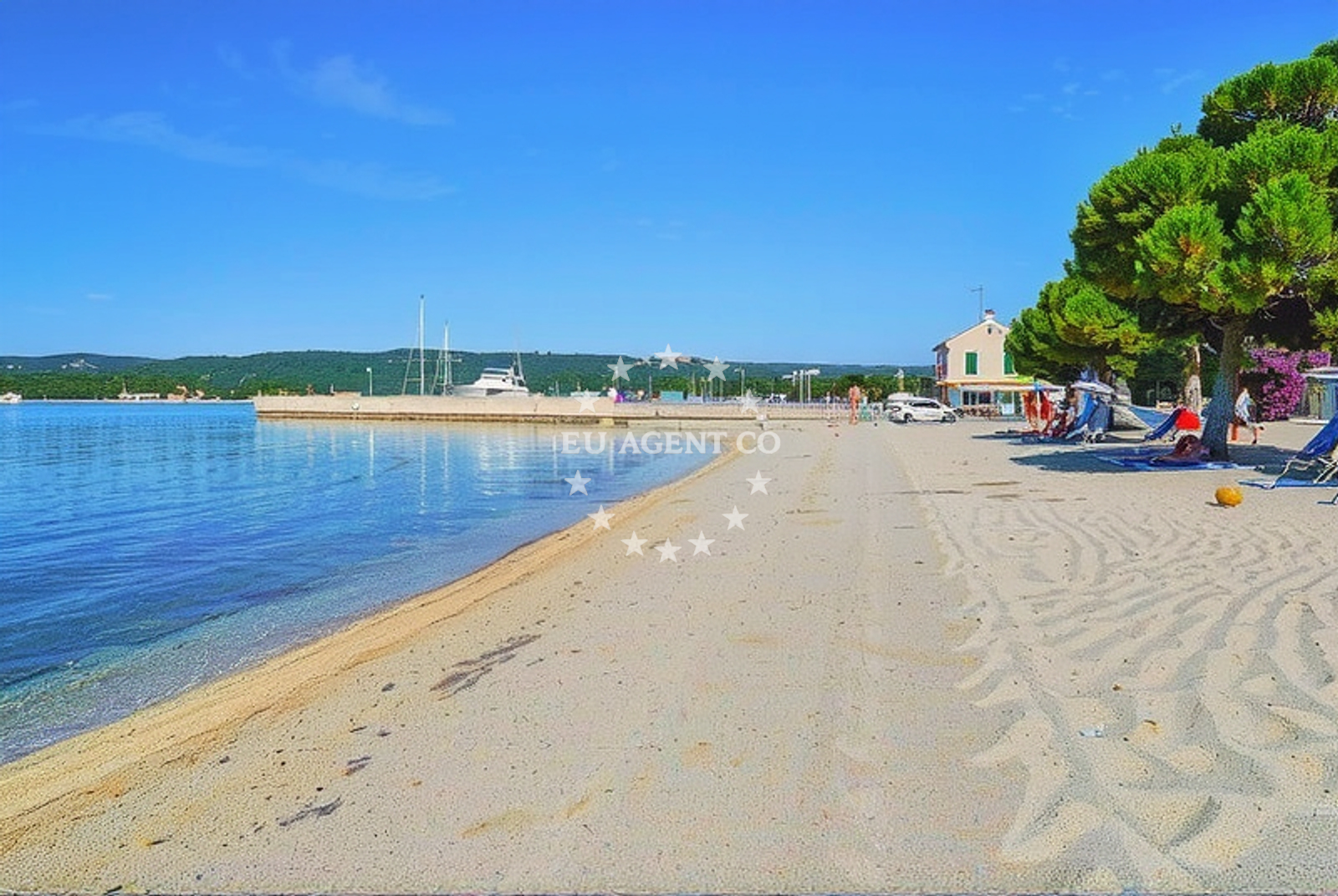 Facilities and surroundings at Turanj harbor in Harbour in Turanj, North Dalmatia, Croatia photo 2