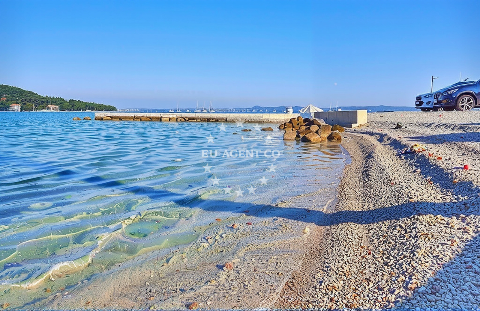 Artina Beach in Kali, Ugljan, Croatia