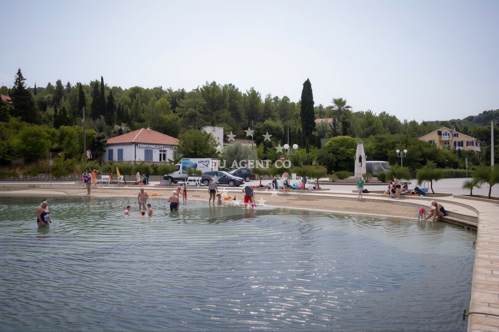 Lukoran Harbour in Ugljan, Croatia