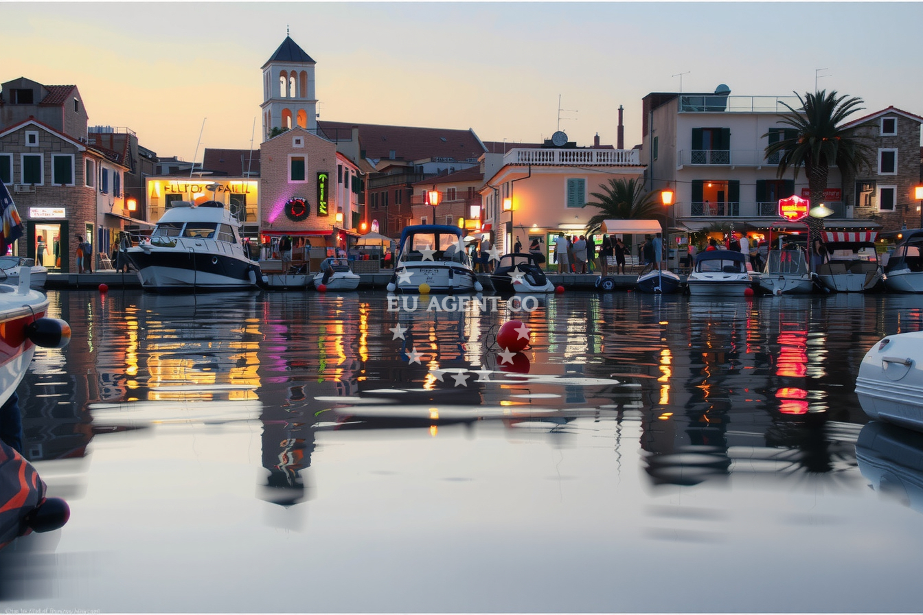 Additional view of Vodice harbor in Harbour in Vodice, North Dalmatia, Croatia photo 9