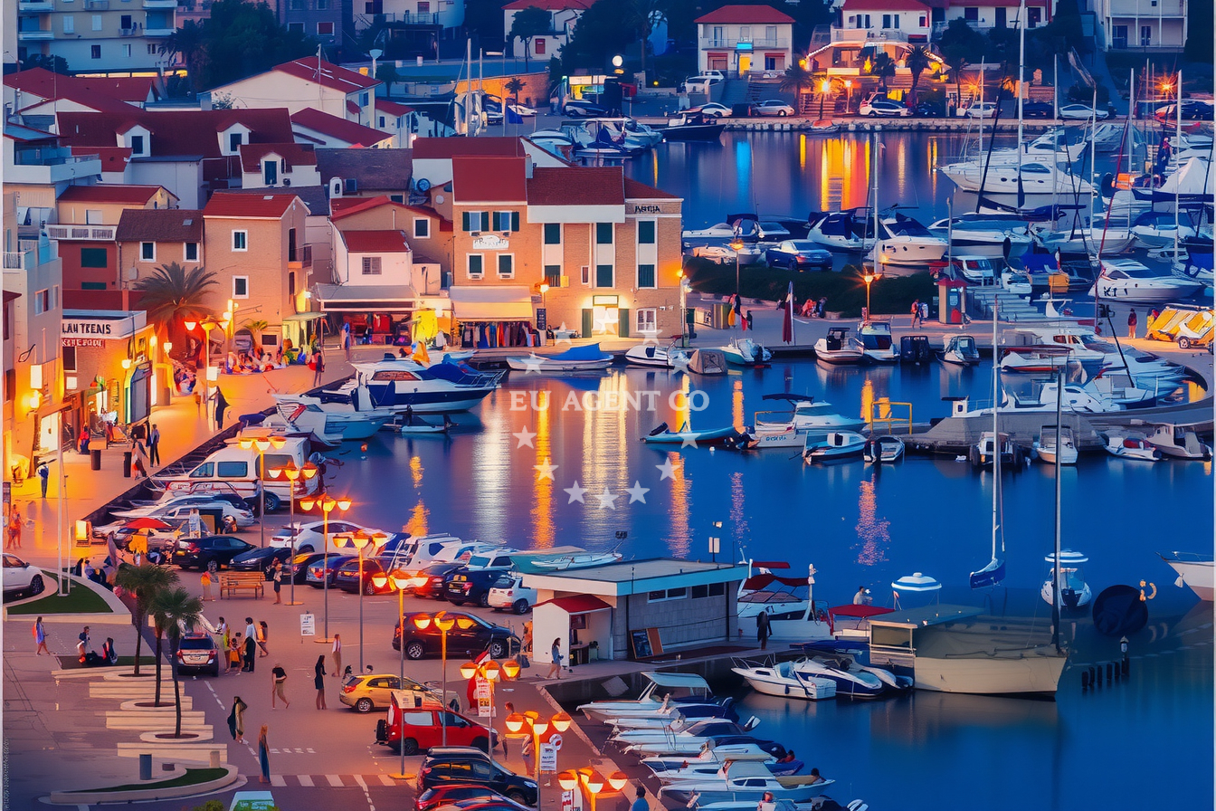 Additional view of Vodice harbor in Harbour in Vodice, North Dalmatia, Croatia photo 15