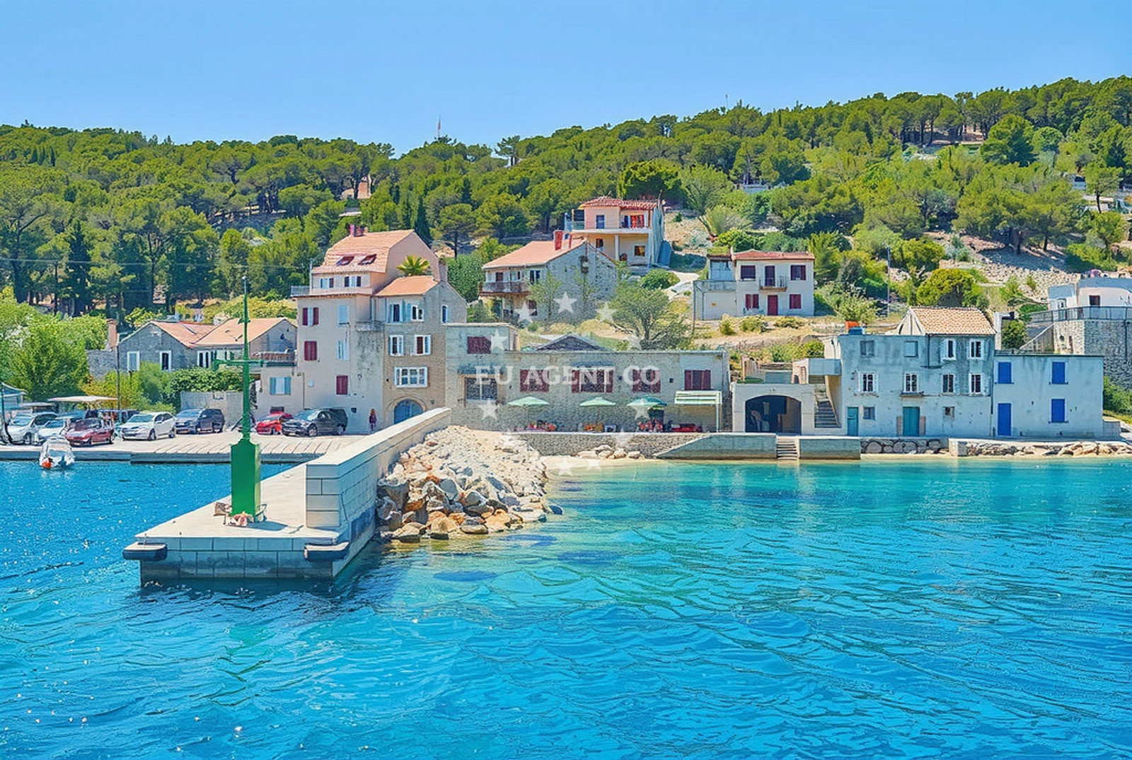 Additional view of Muna harbor in Harbour in Žirje on the island Žirje, North Dalmatia, Croatia photo 9