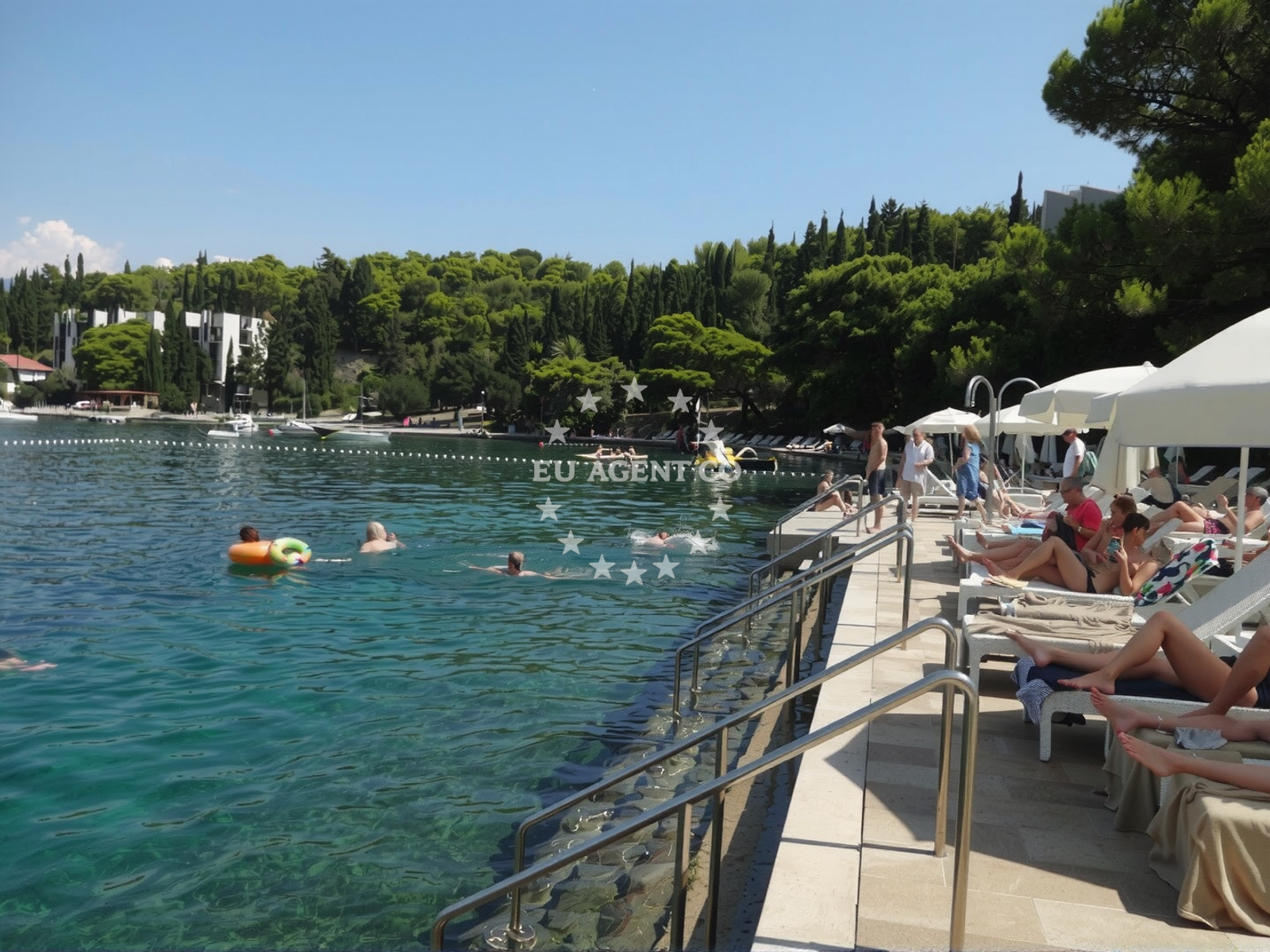 Additional view of Cavtat harbor in Harbour in Cavtat, South Dalmatia, Croatia photo 6
