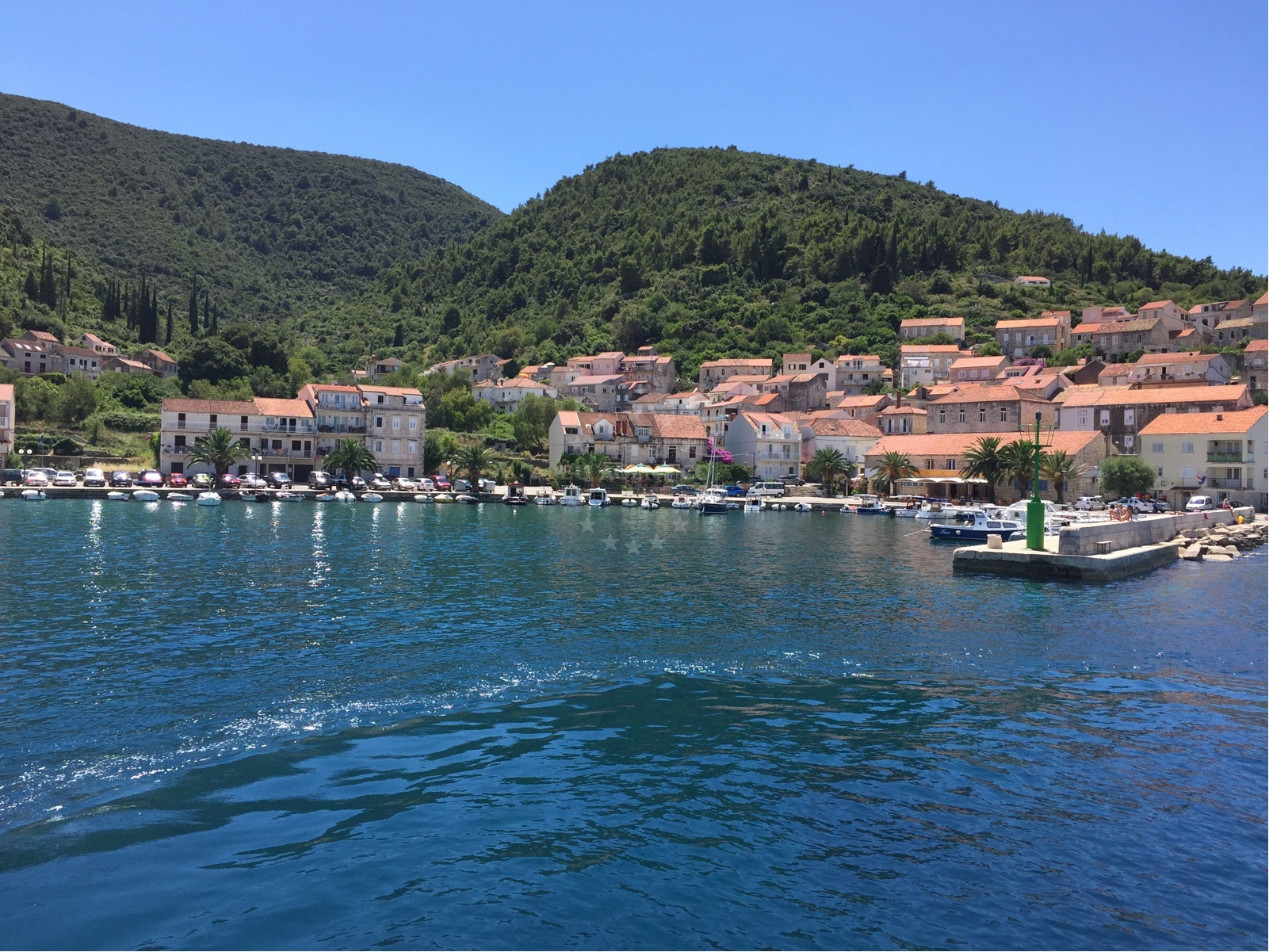 View of Racisce Harbour from the water