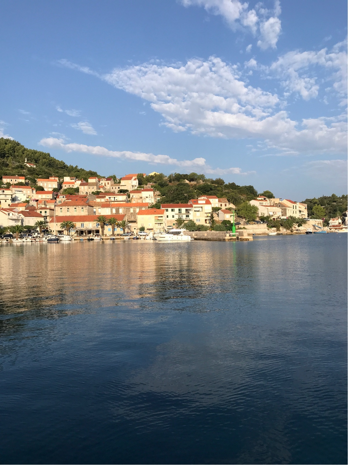 Nearby beach at Račišće with clear waters