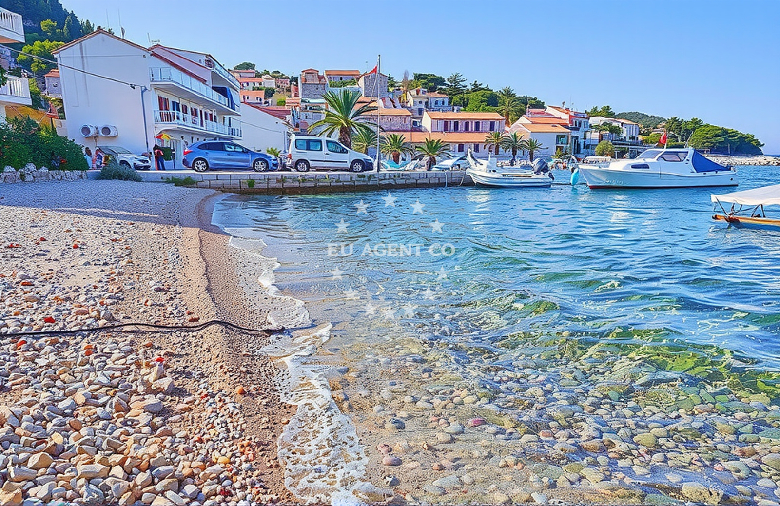 Additional view of Račišće harbor in Harbour in Račišće on the island Korčula, South Dalmatia, Croatia photo 6