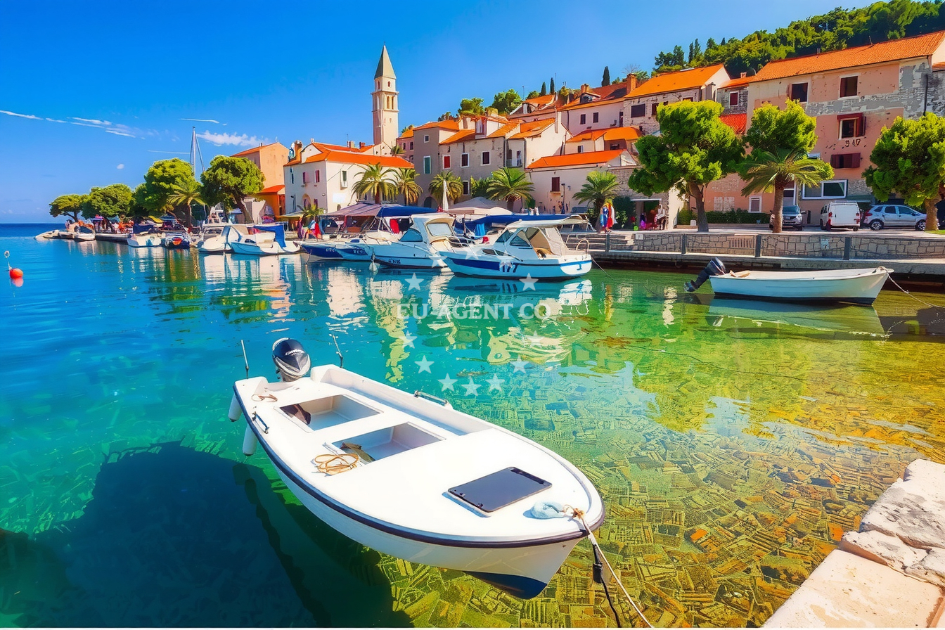 Additional view of Račišće harbor in Harbour in Račišće on the island Korčula, South Dalmatia, Croatia photo 10