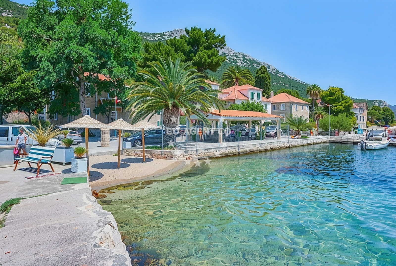 Kucisce Harbour in South Dalmatia, Croatia