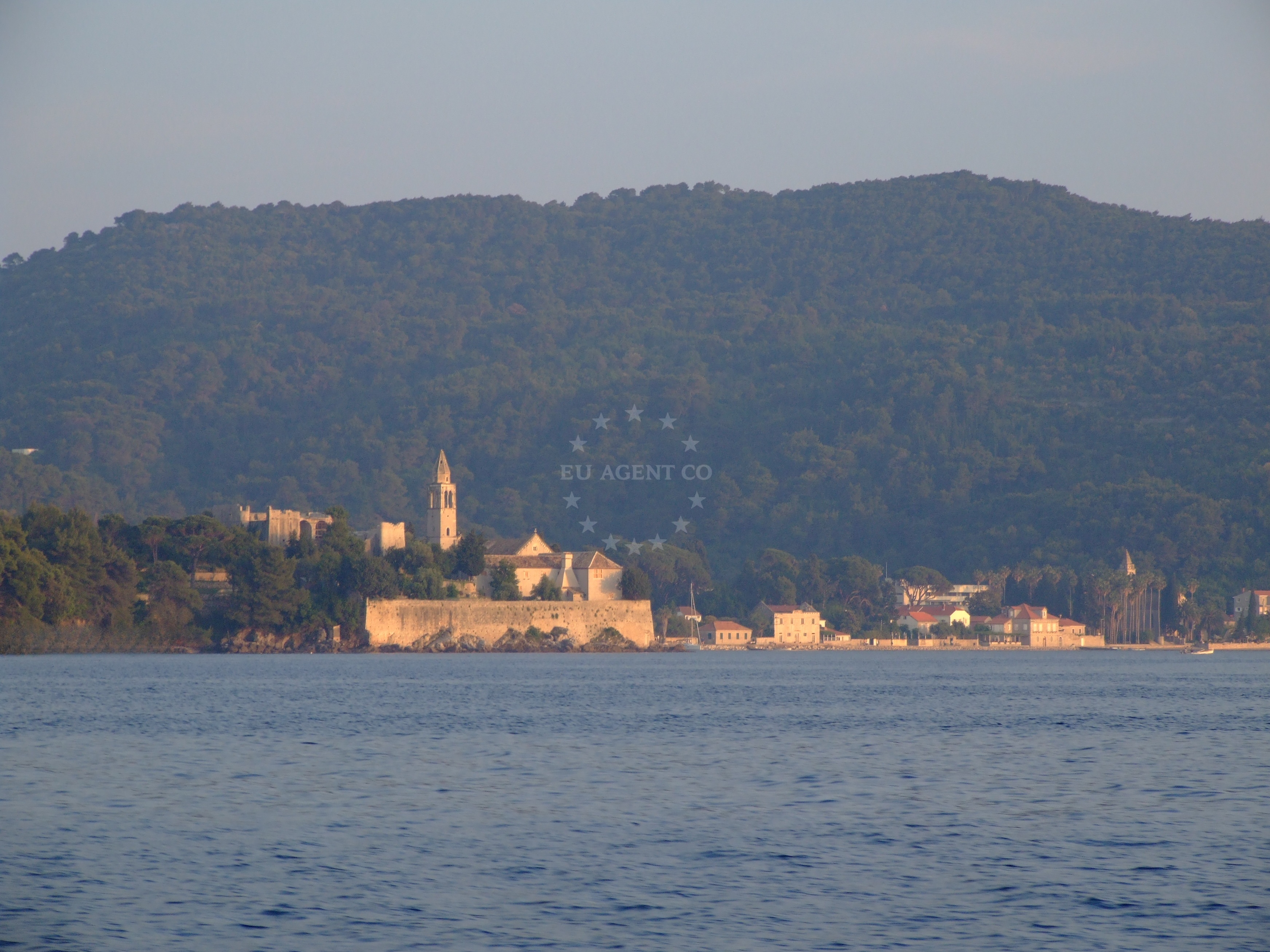 Anchoring area northwest of Lopud Harbour with views of Šipan Island