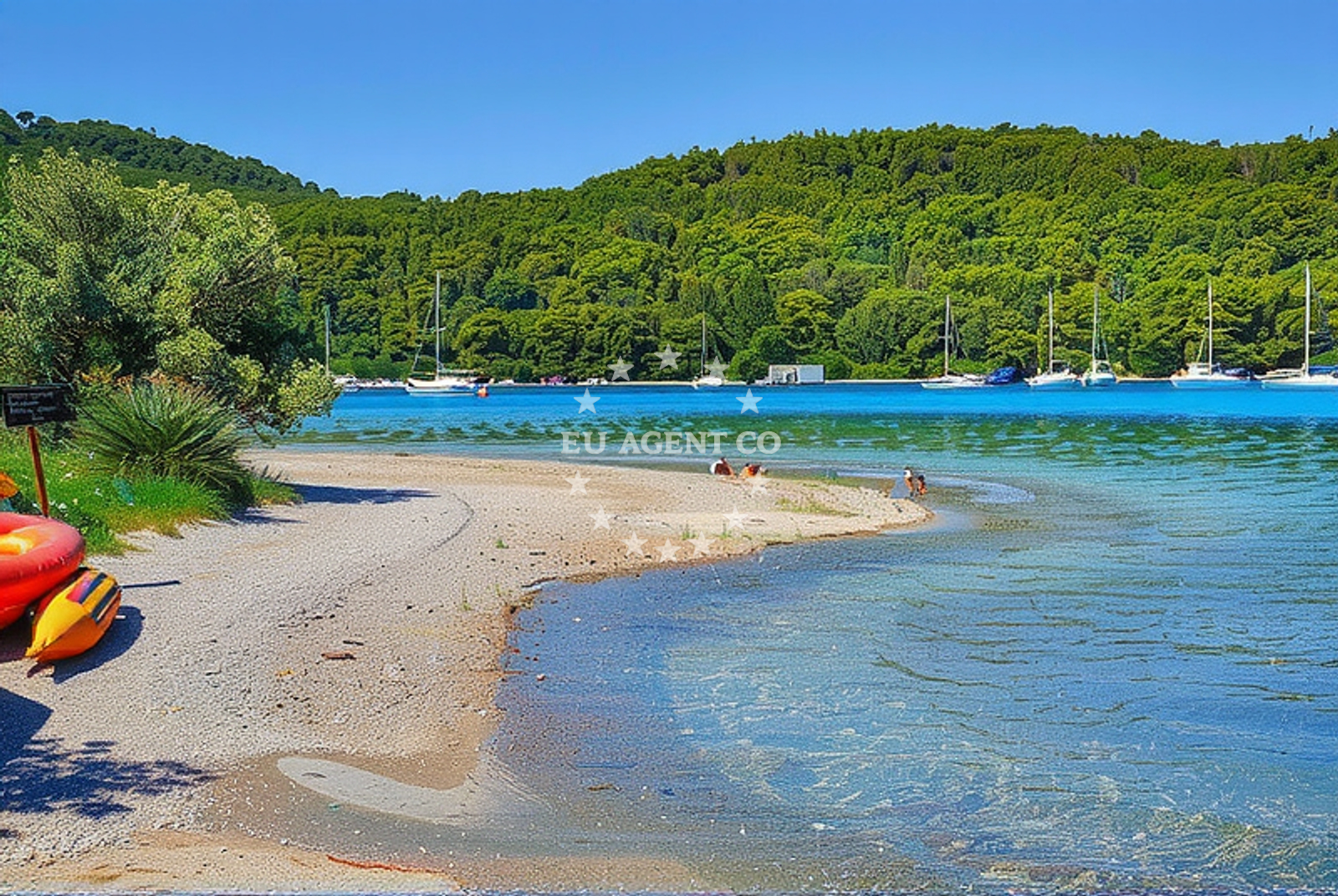 Additional view of Polače harbor in Harbour in Polače on the island Mljet, South Dalmatia, Croatia photo 5