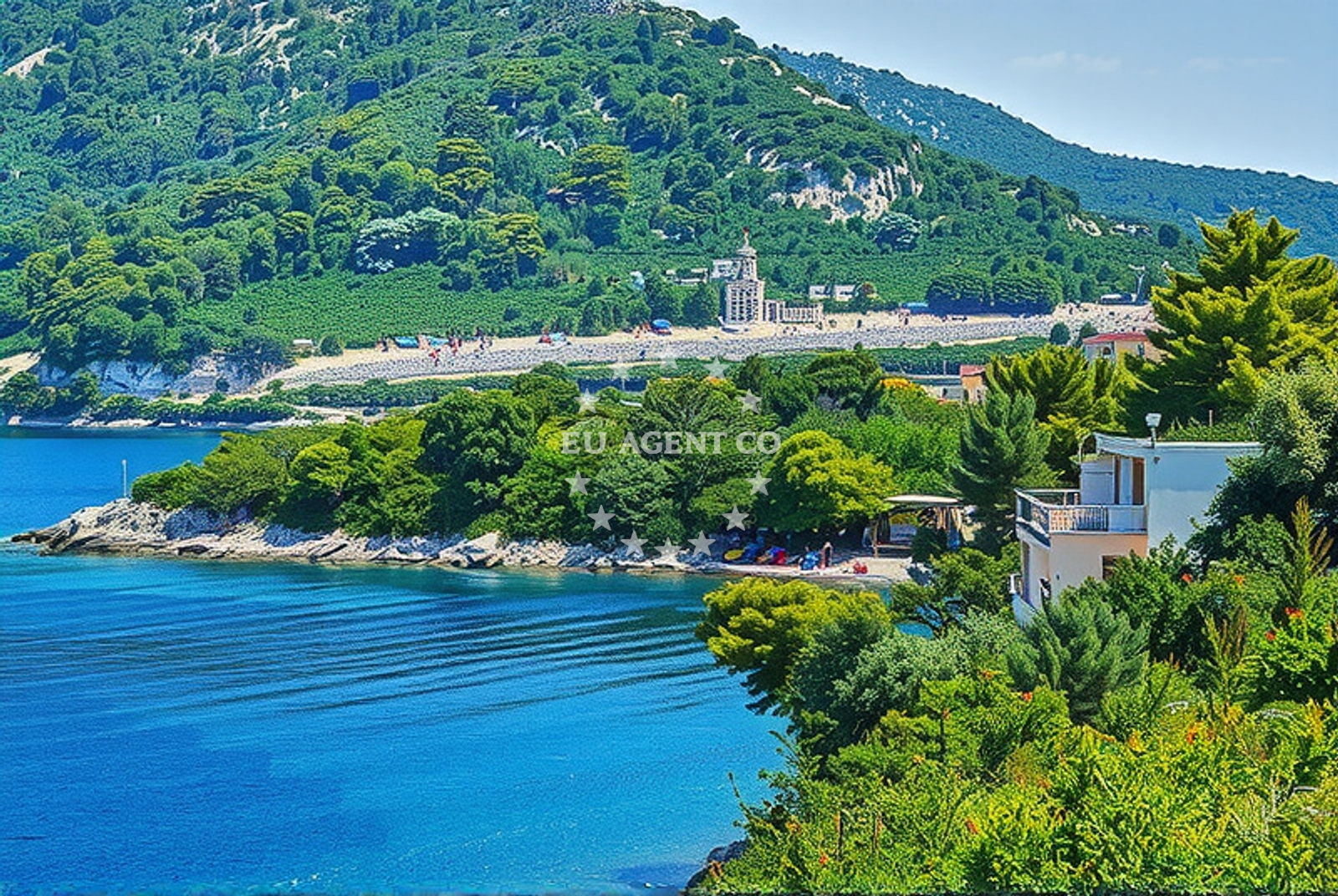 Approach and location view of Sobra harbor in Harbour in Sobra on the island Mljet, South Dalmatia, Croatia photo 3