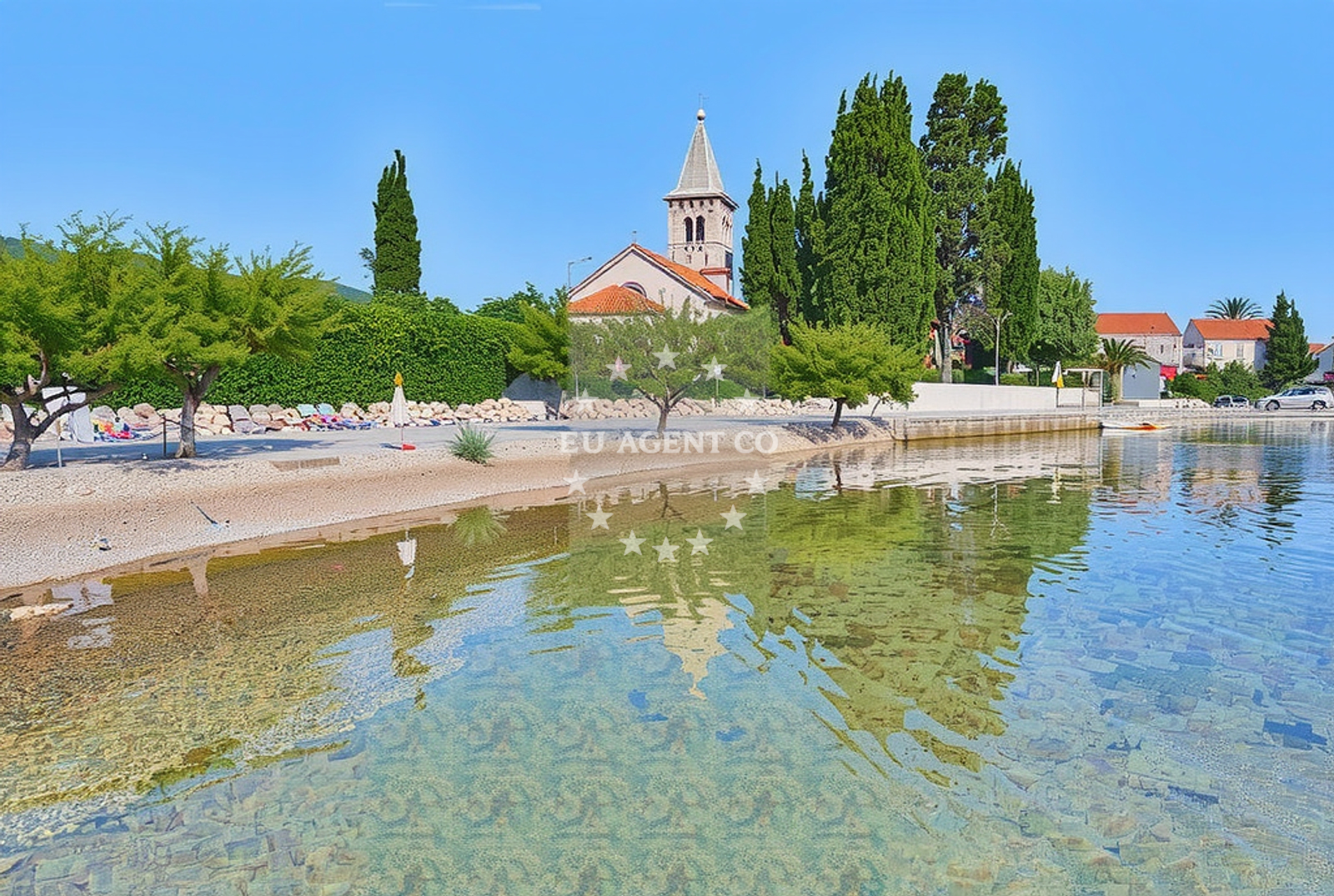 Approach and location view of Sresar harbor in Harbour in Rat, South Dalmatia, Croatia photo 3