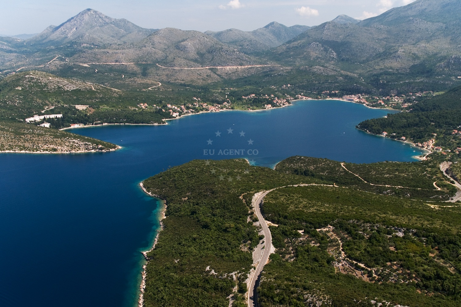 Slano Harbour, Croatia with berthing facilities and nearby jetties