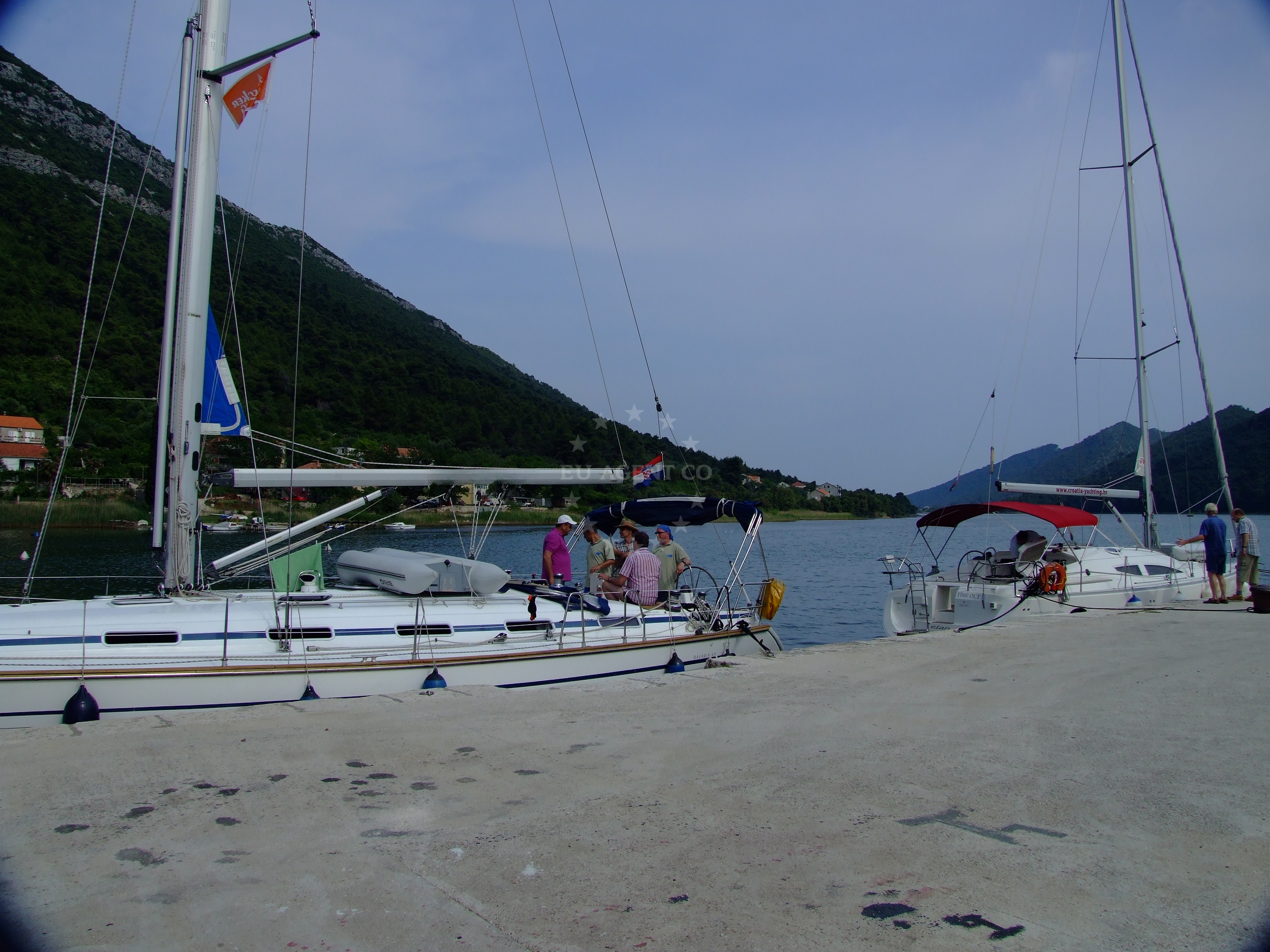 Additional view of Ston harbor in Harbour in Ston, South Dalmatia, Croatia photo 6