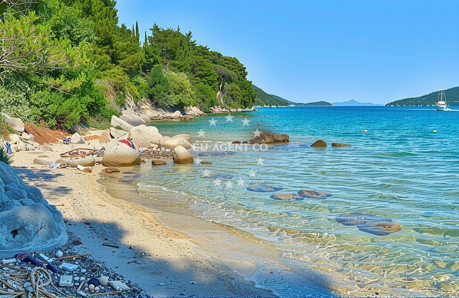 Additional view of Ston harbor in Harbour in Ston, South Dalmatia, Croatia photo 8
