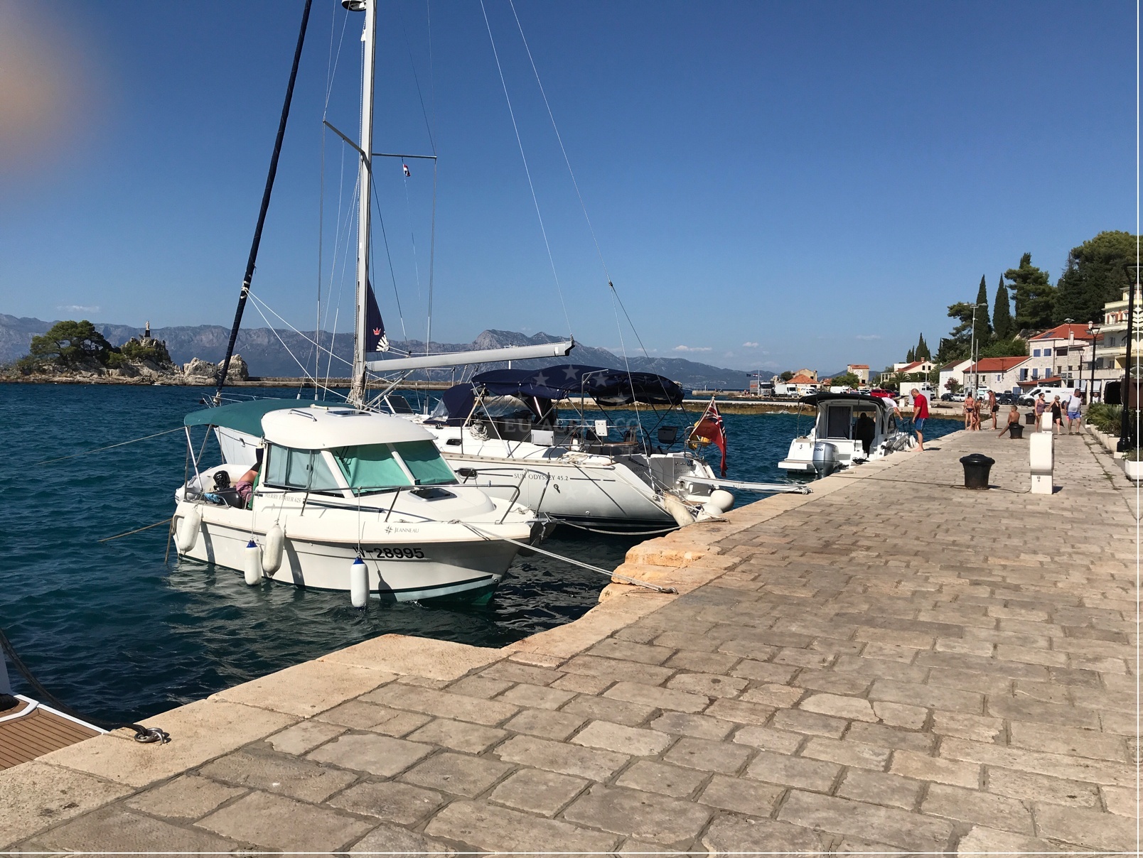 Additional view of Trpanj harbor in Harbour in Trpanj, South Dalmatia, Croatia photo 6
