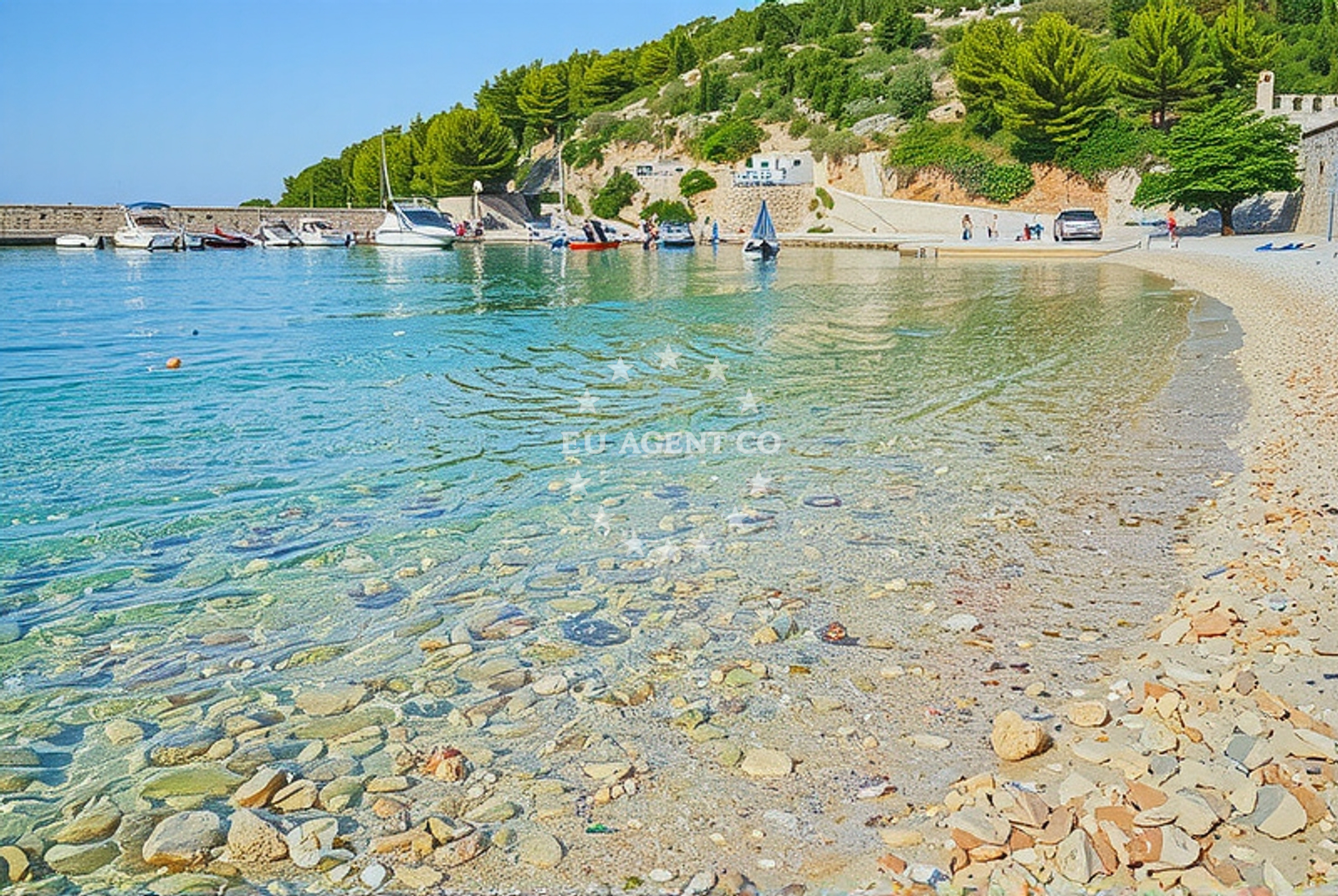 Additional view of Trsteno harbor in Harbour in Trsteno, South Dalmatia, Croatia photo 4