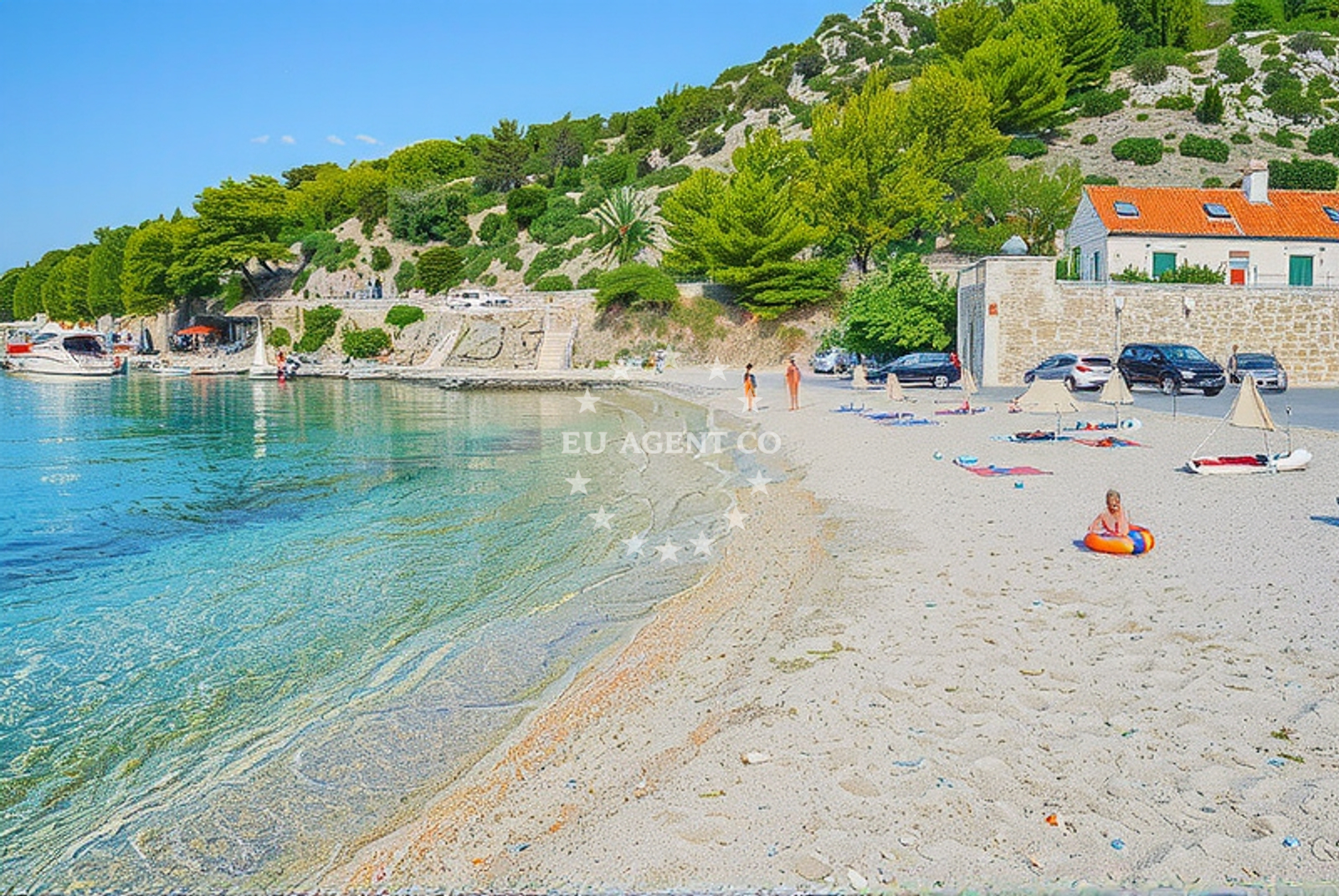 Additional view of Trsteno harbor in Harbour in Trsteno, South Dalmatia, Croatia photo 5