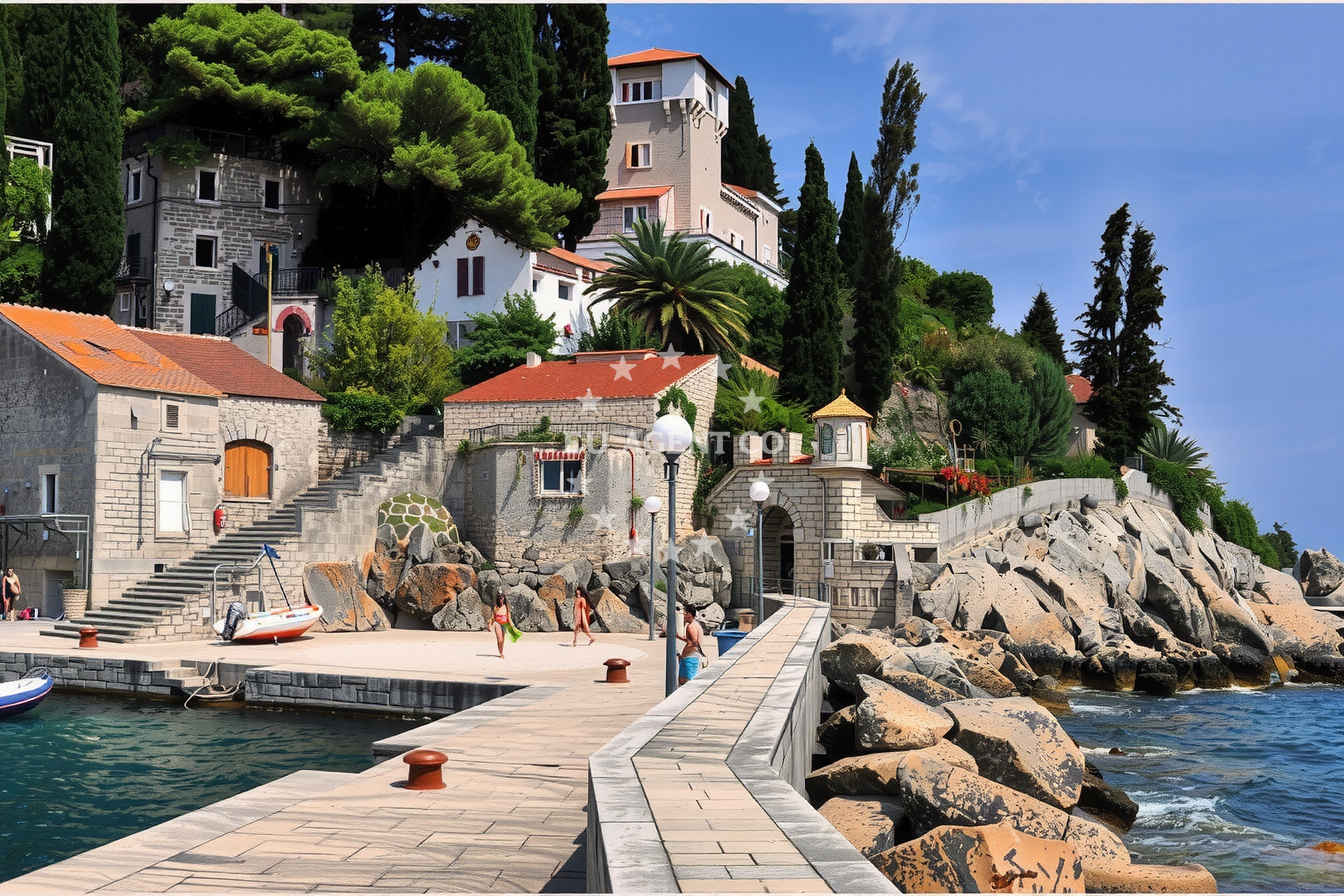 Additional view of Trsteno harbor in Harbour in Trsteno, South Dalmatia, Croatia photo 8