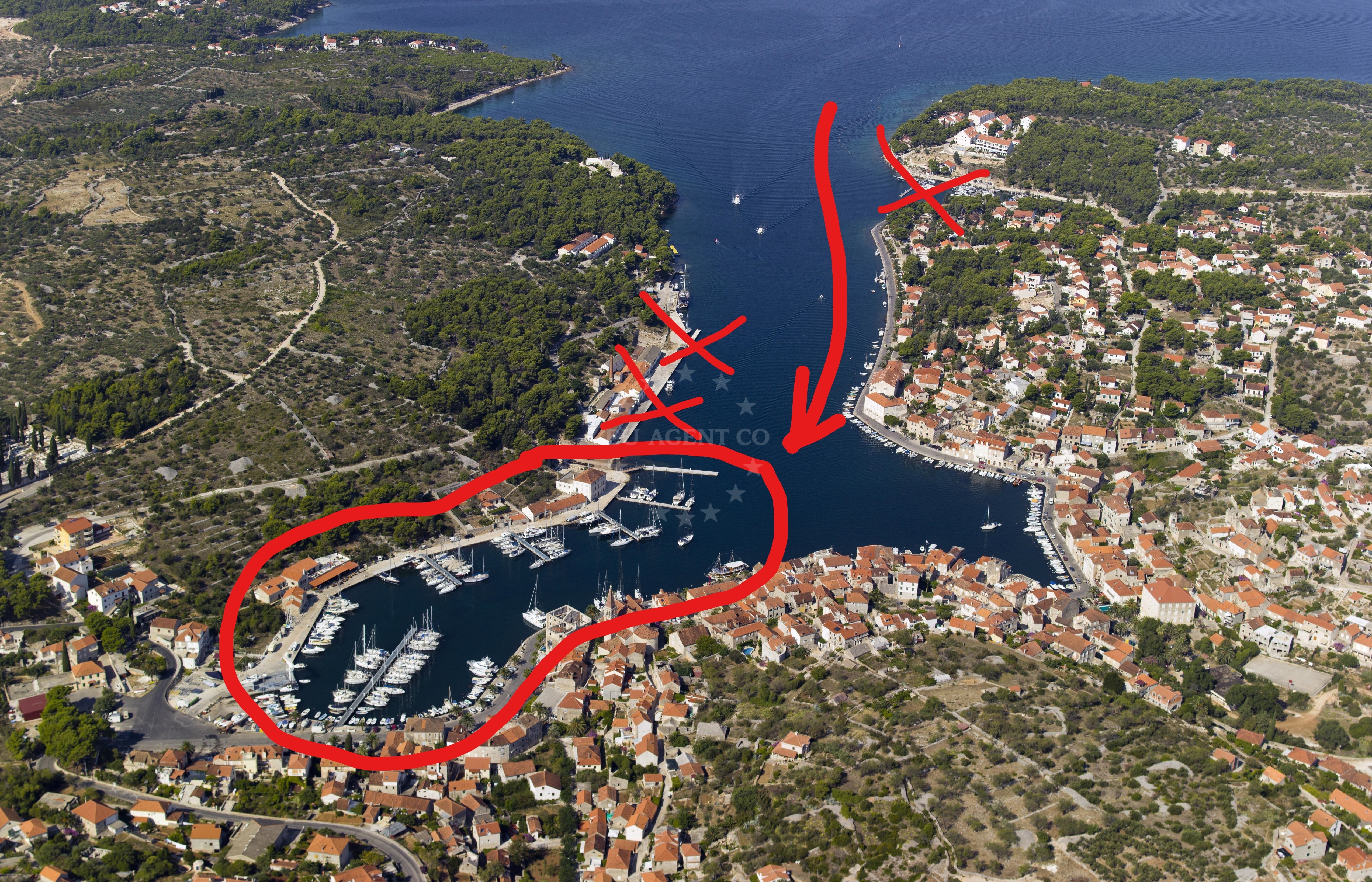Marina Milna, Brac - Yachts moored at the Blue Flag-recognized marina