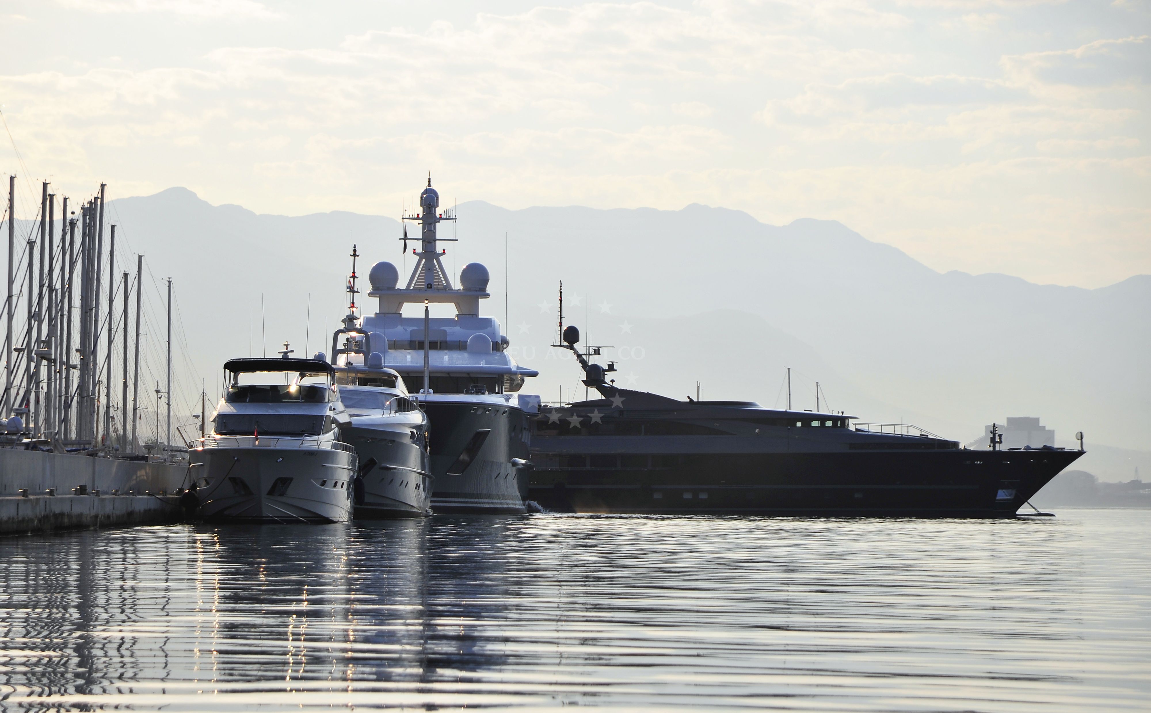 Marina Kastela facilities and fuel station
