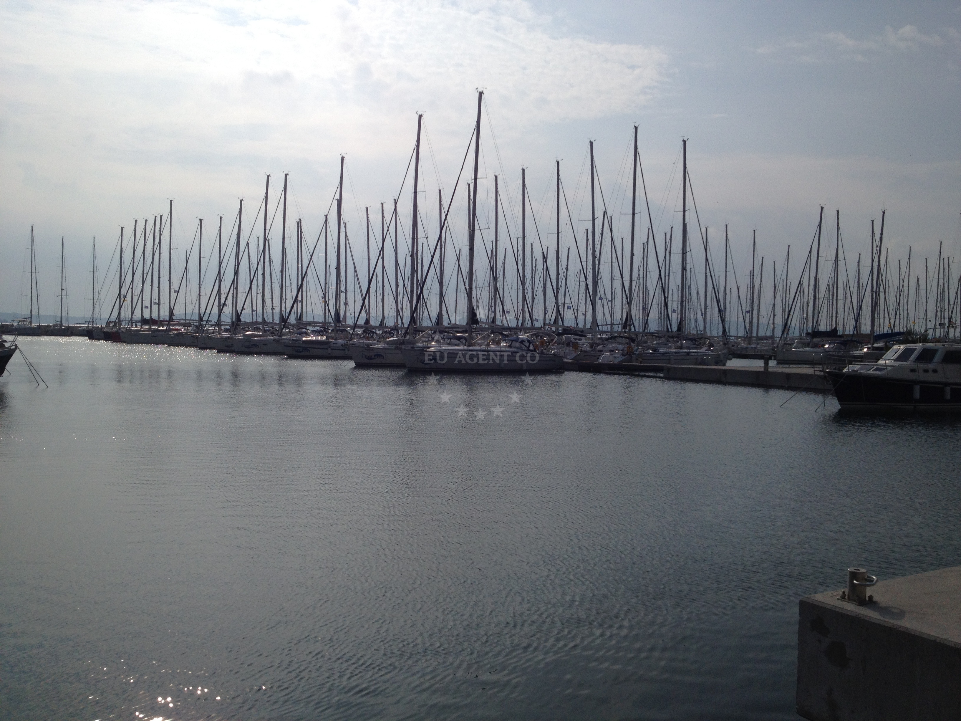 Marina Kastela entrance and mooring buoys