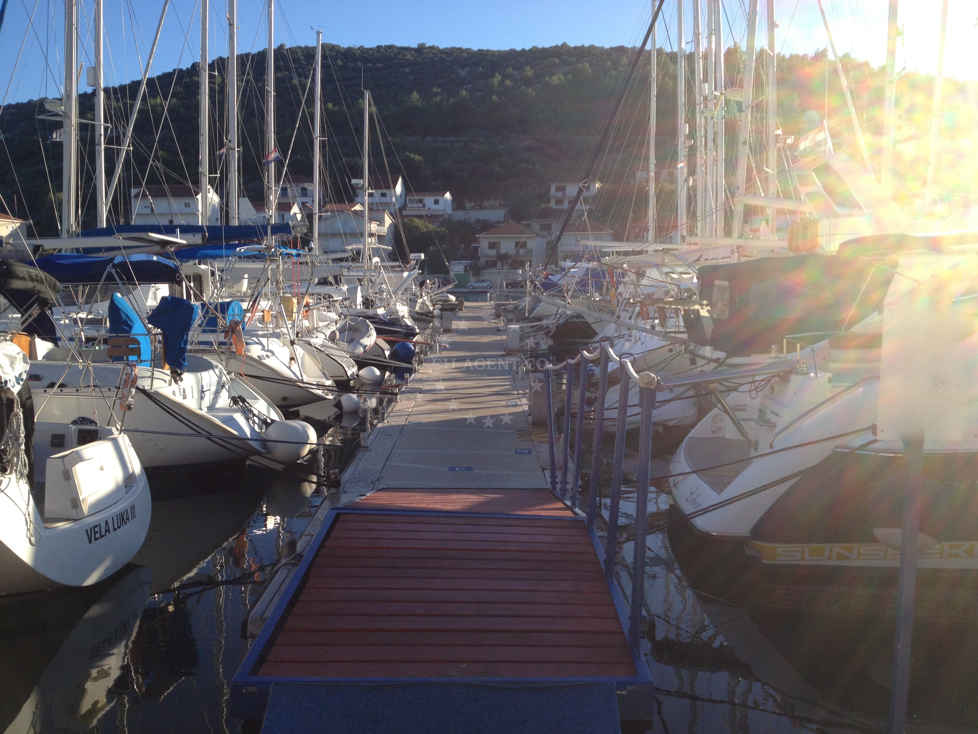 Marina Agana facilities including electricity and water access