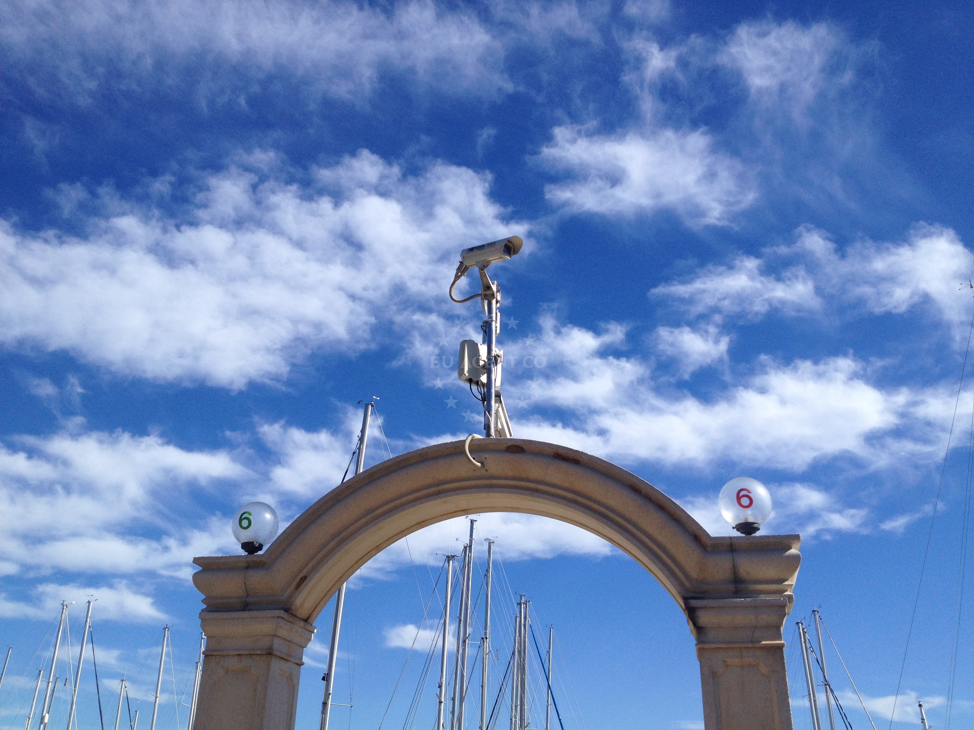 Modern facilities and fuel station at Marina Frapa