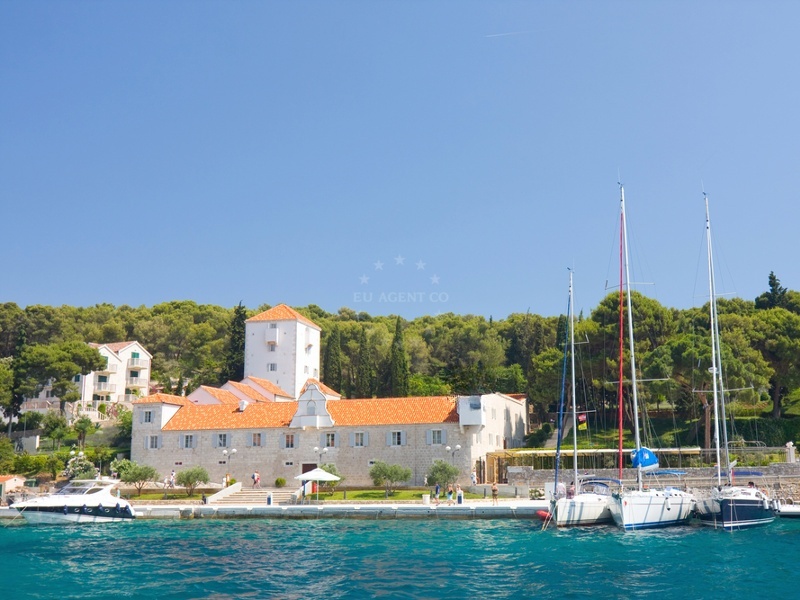 Marina facilities showing electricity and water connections