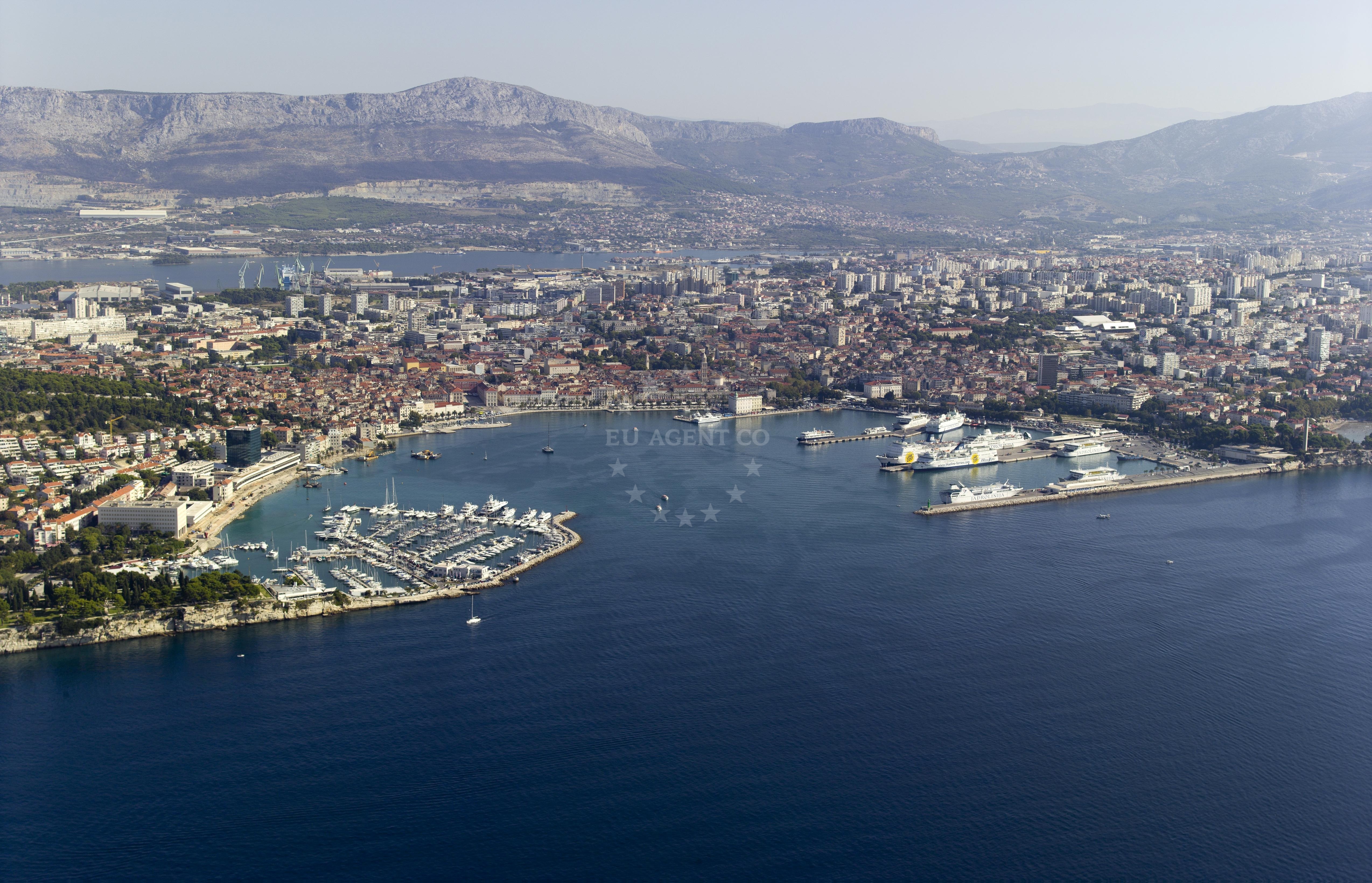 ACI Marina Split berth with yachts docked in Split, Central Dalmatia
