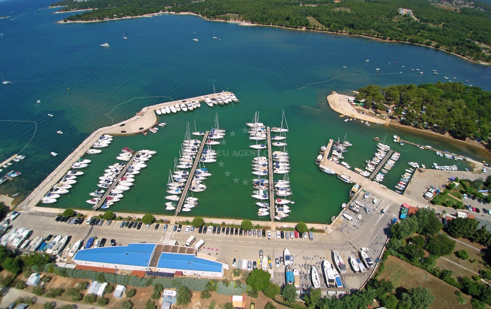 Modern berths at Marina Funtana, western Istria, Croatia