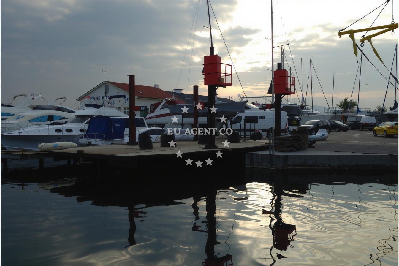 Omisalj Docks Marina on Krk Island, Croatia
