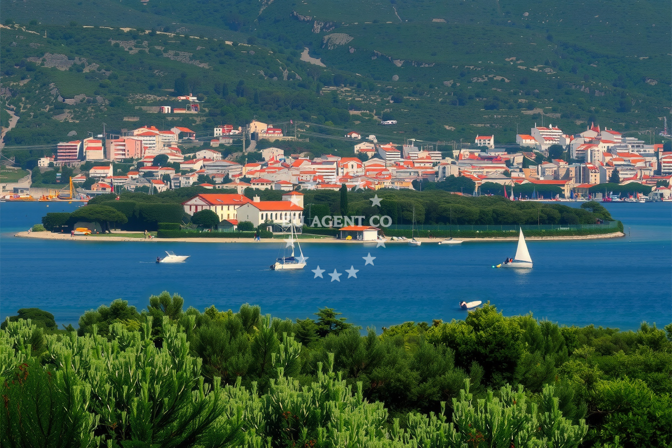 Pesja Beach near Omisalj Docks Marina