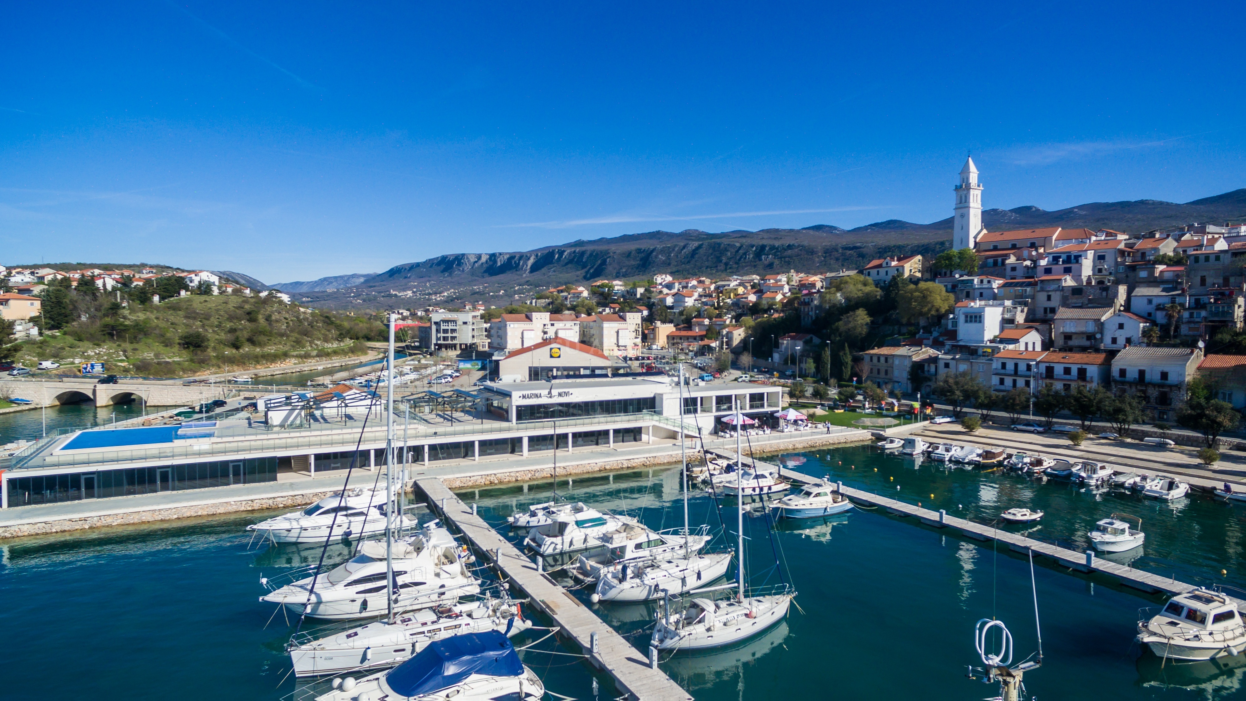 Yacht berths at Marina Novi, Novi Vinodolski
