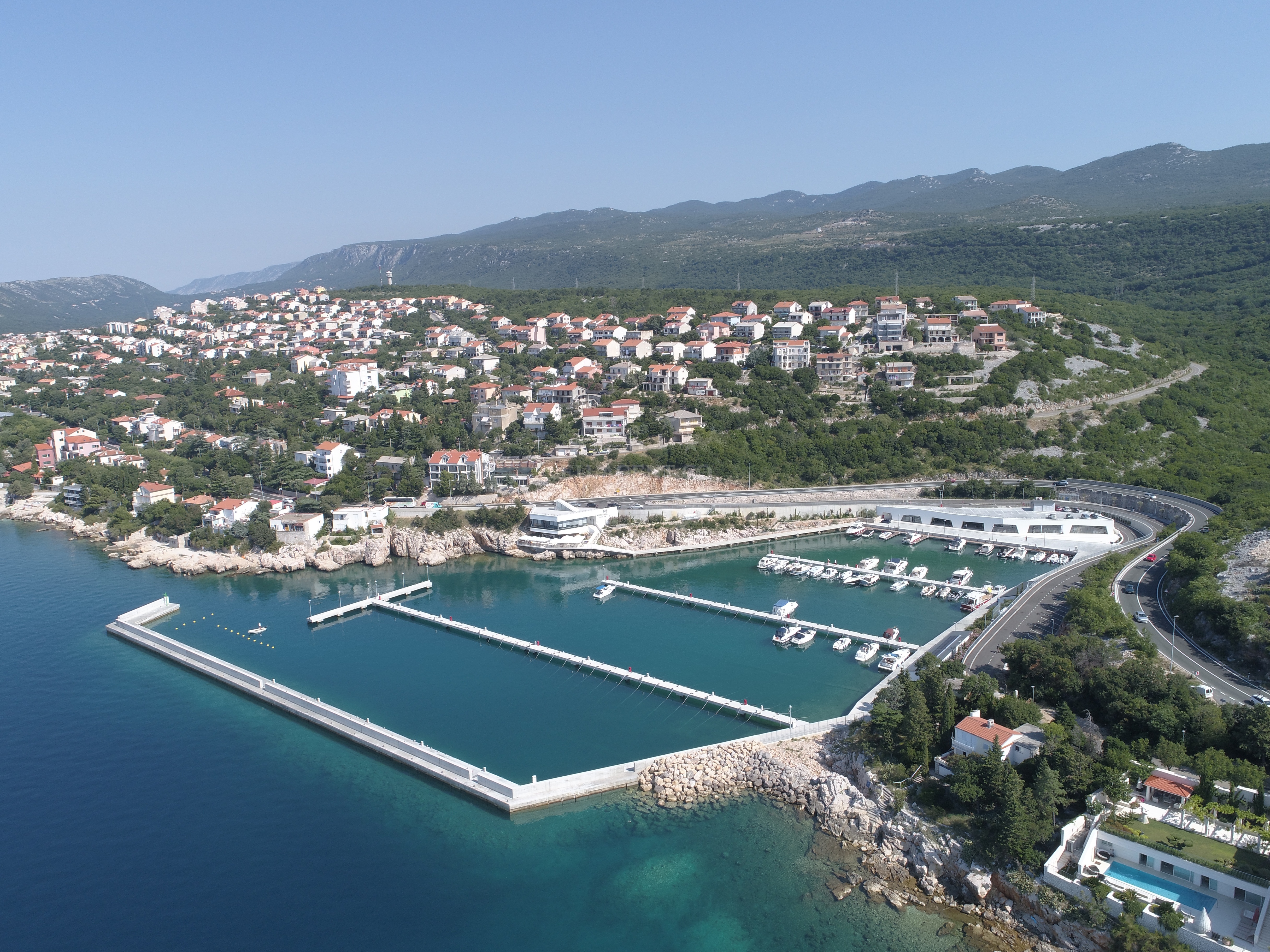 Mitan Marina berths in Muroskva Bay, Novi Vinodolski