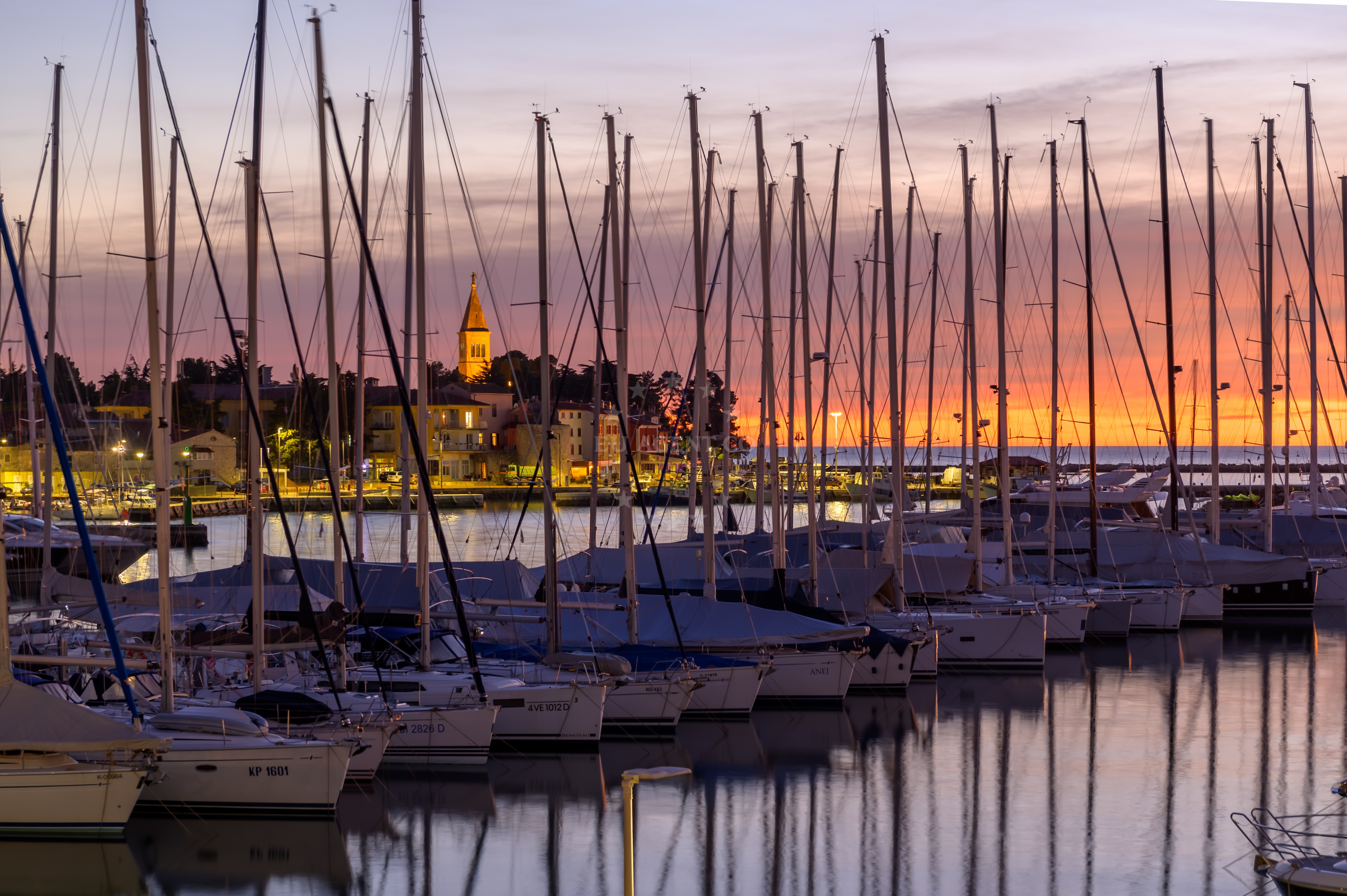 View of Novigrad Bay from Marina Nautica
