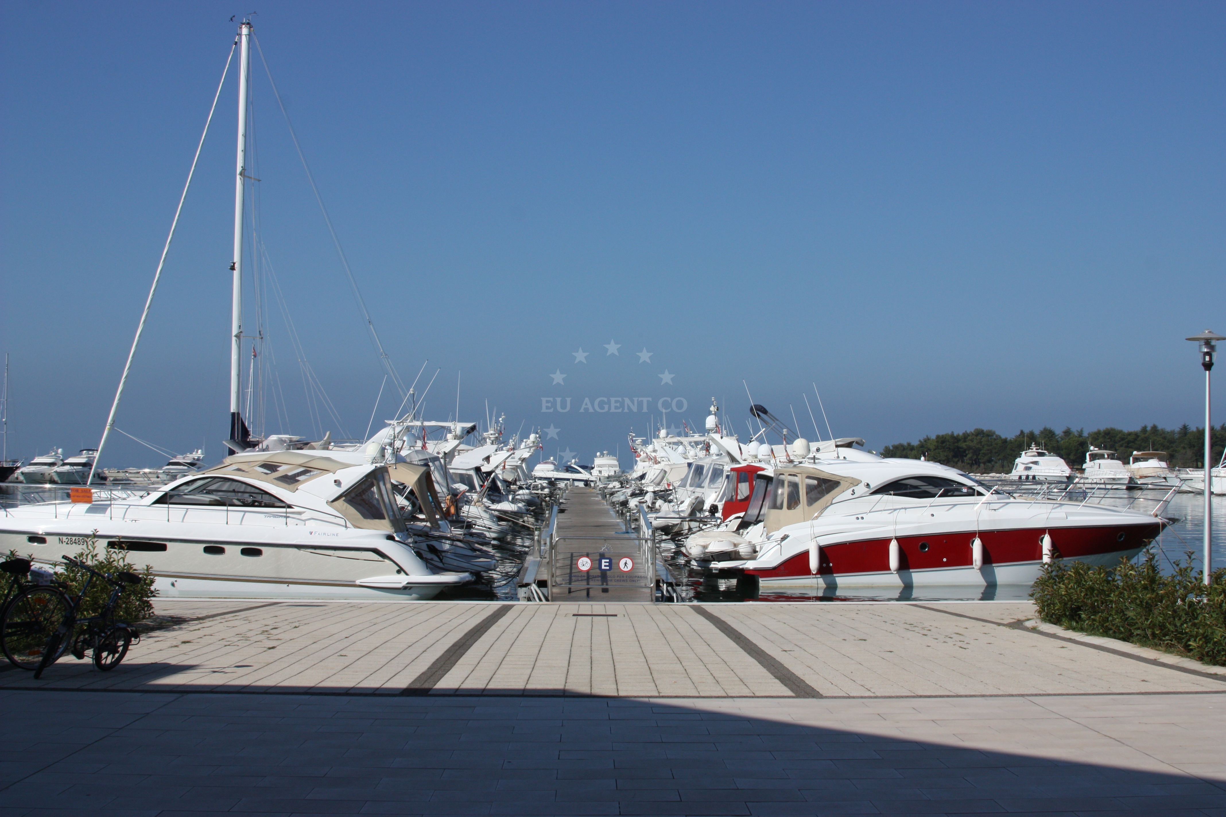 Overview of Marina Nautica's location in Novigrad Istarski