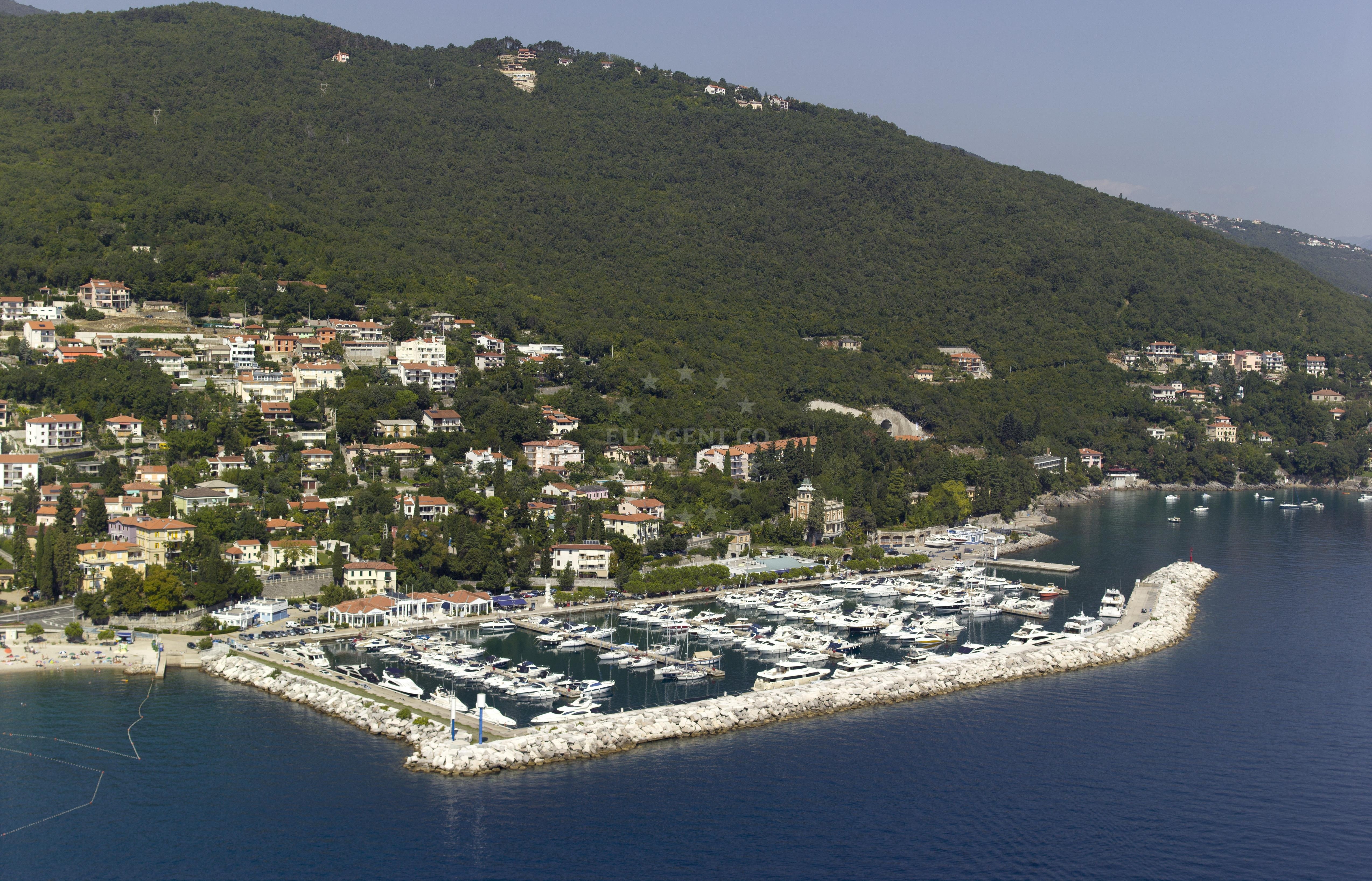 Yacht berths at ACI Marina Opatija, near Opatija town, Croatia
