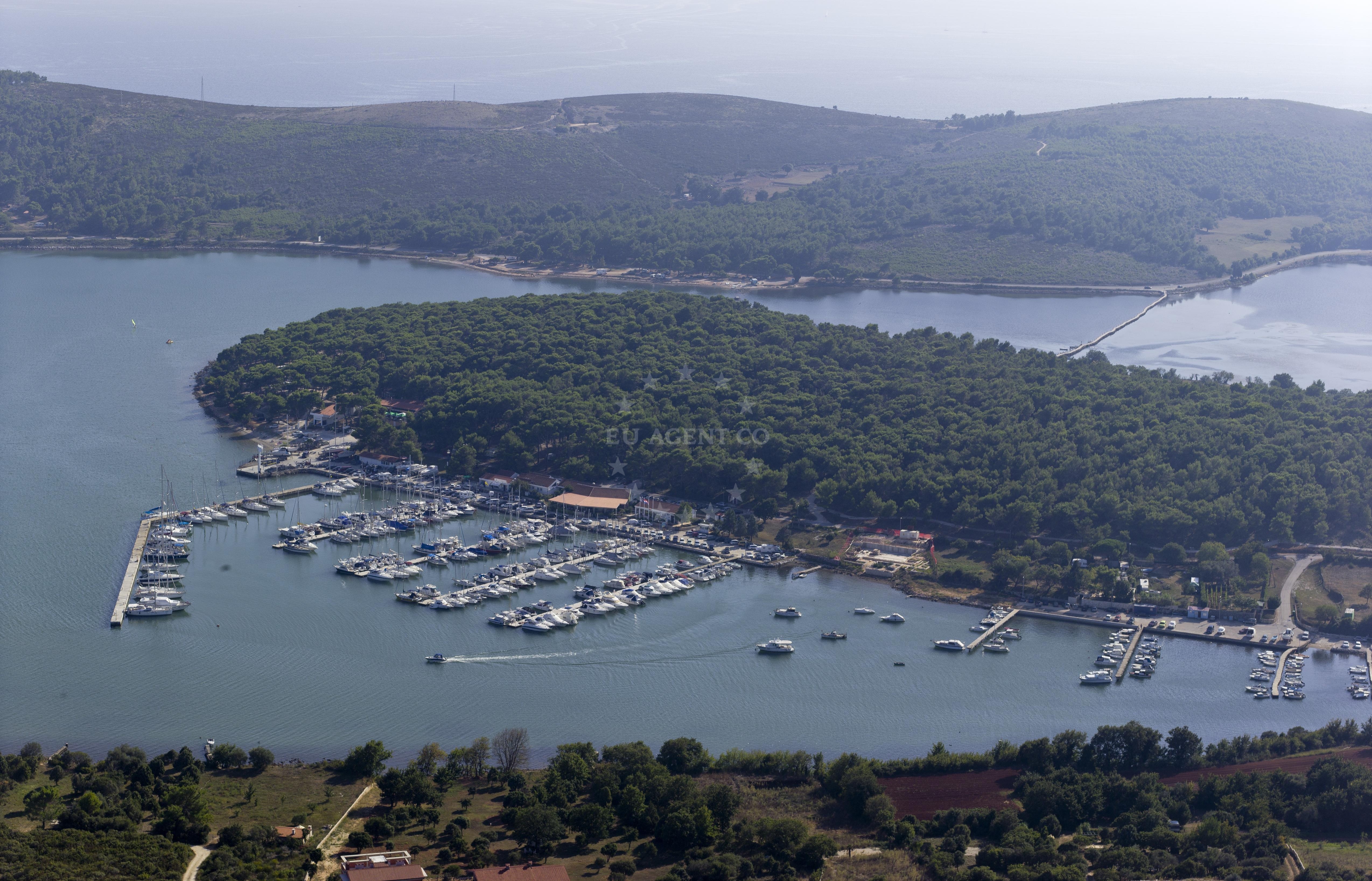 View of ACI Marina Pomer from the sea