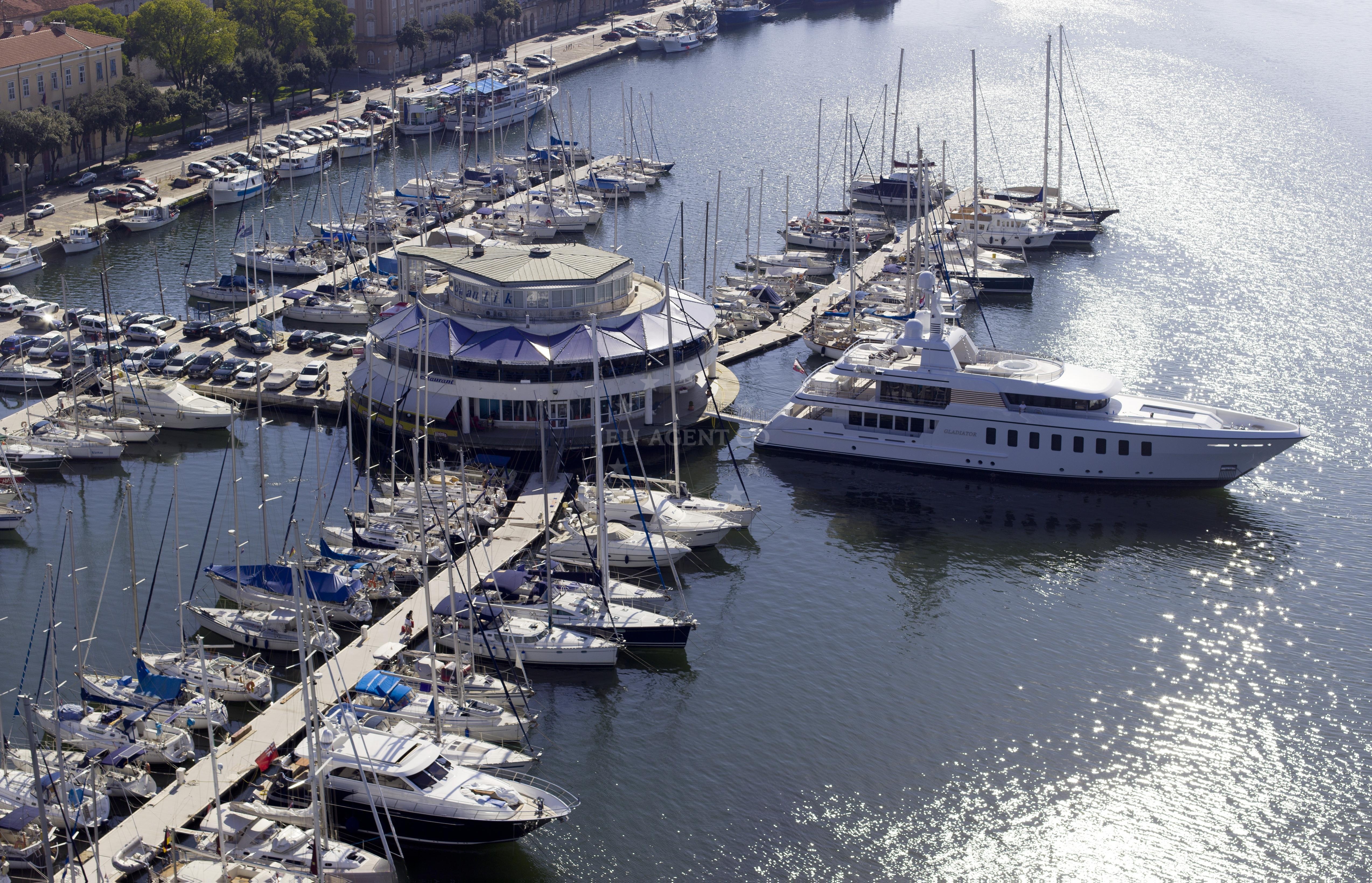 Nearby beach and anchorage at Vela Cove