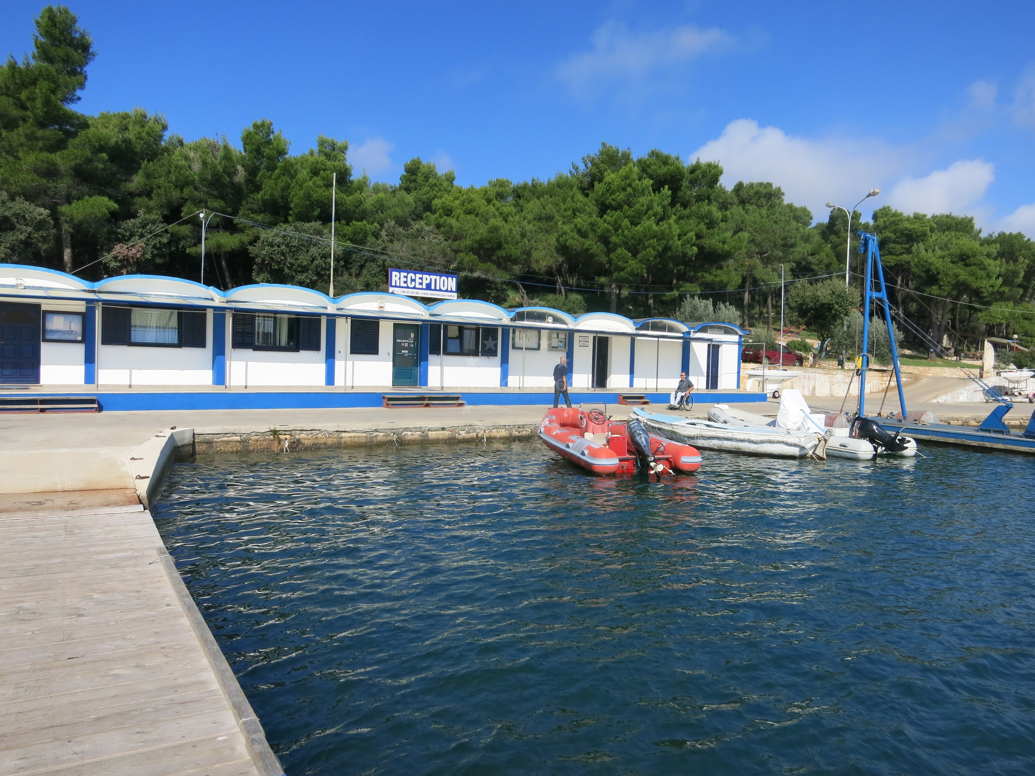 Coastal view from Marina Bunarina towards Saccorgiana Cove
