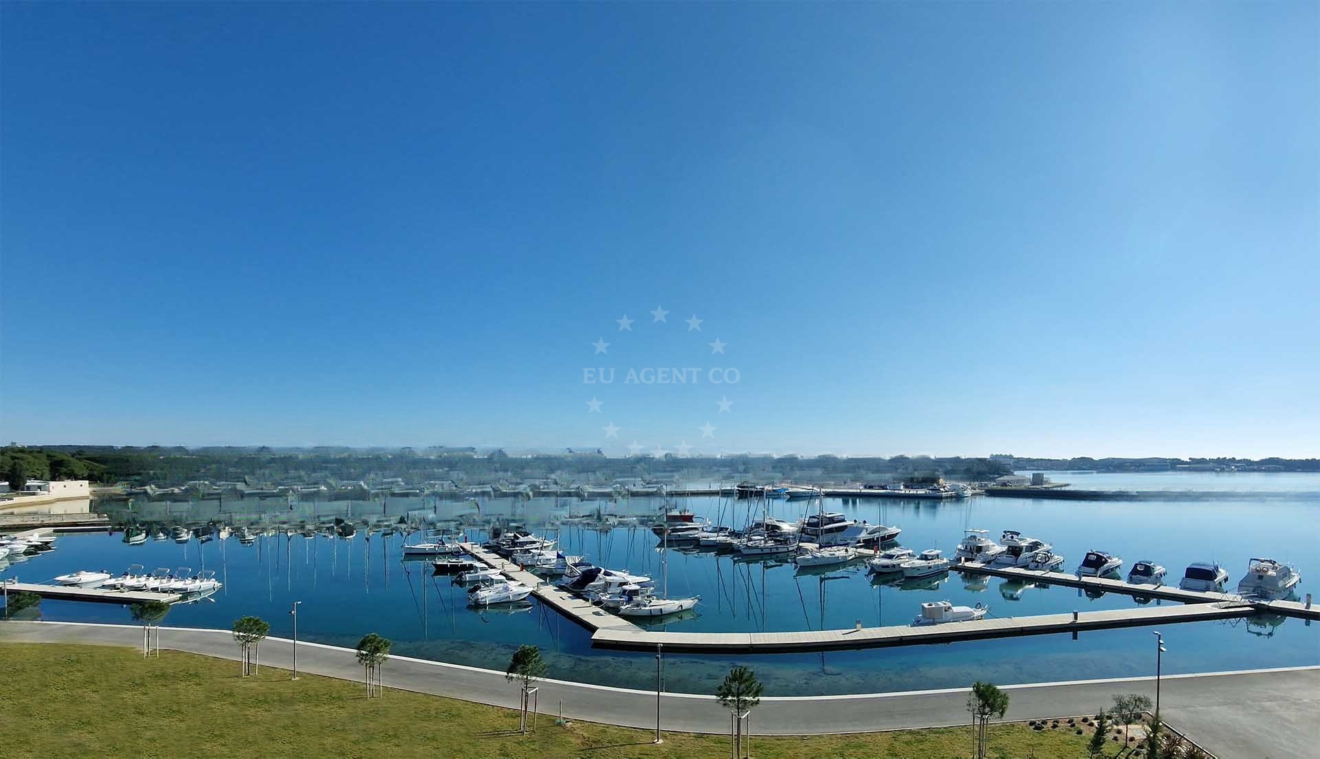 Historical island of Katarina near Marina Polesana