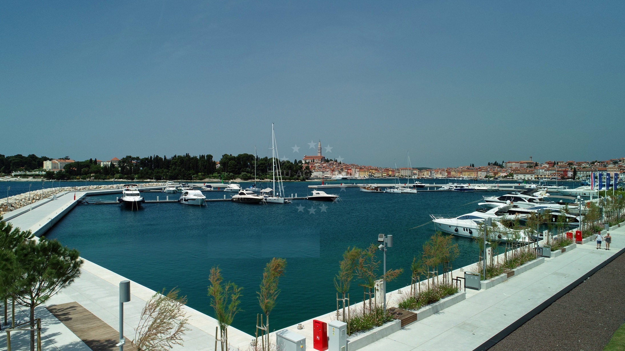 ACI Marina Rovinj, Croatia: Lighthouse near Cape St. Euphemia marking the approach to the marina.
