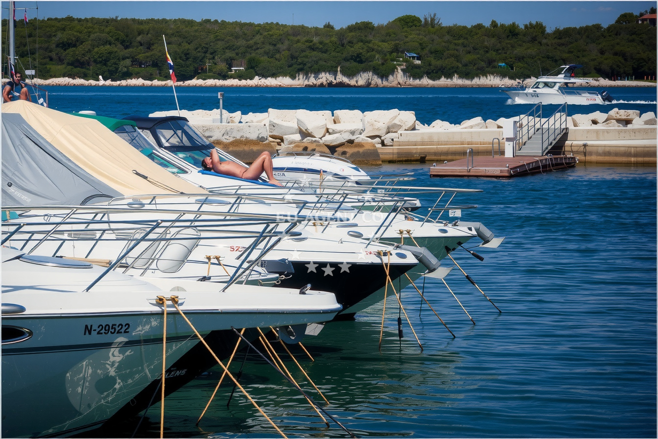 Naturist marina at the entrance of Limski Fjord, Rovinj