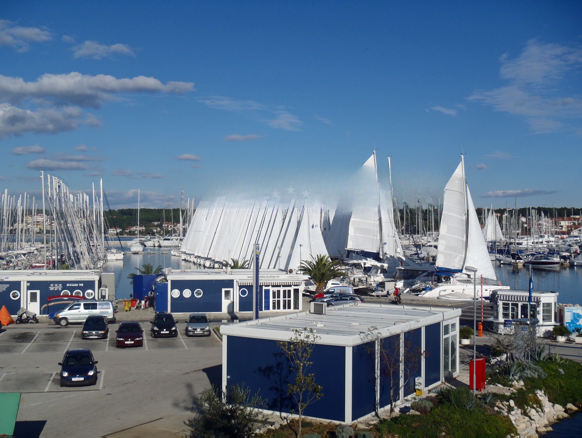 Yachts docked at Marina Kornati, North Dalmatia