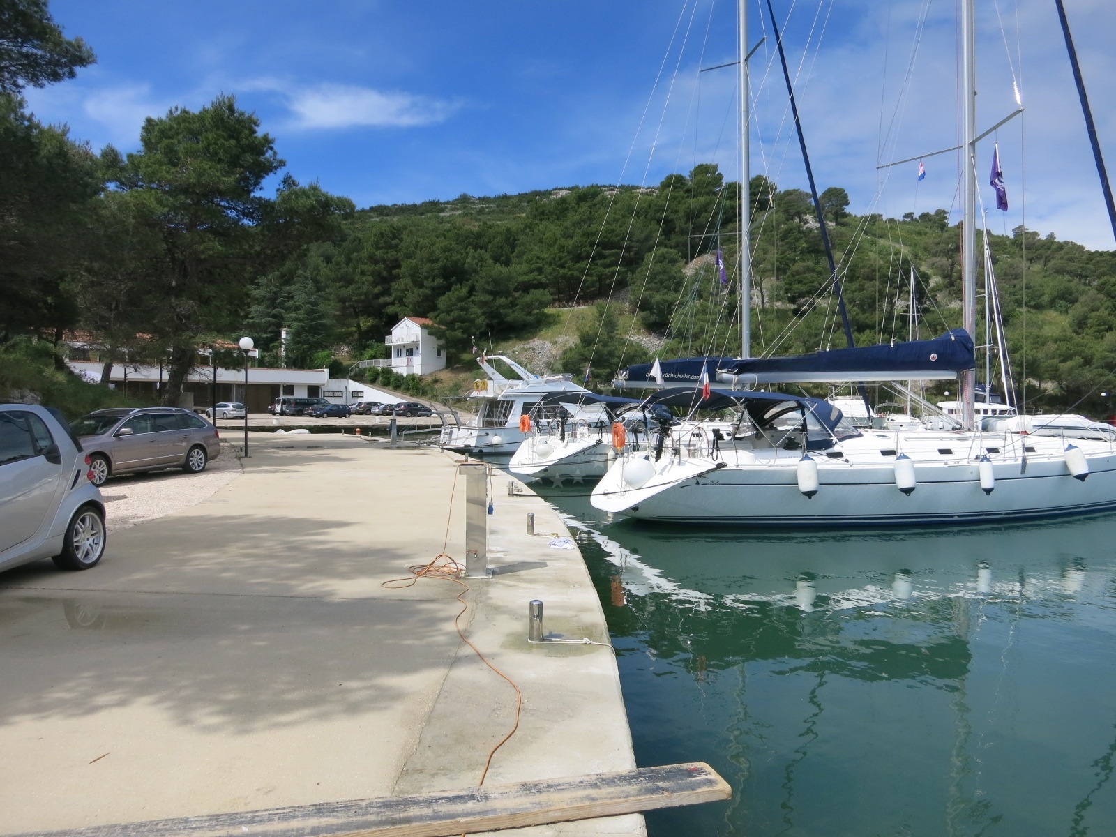 Berths at Marina Zaton, northern Dalmatia