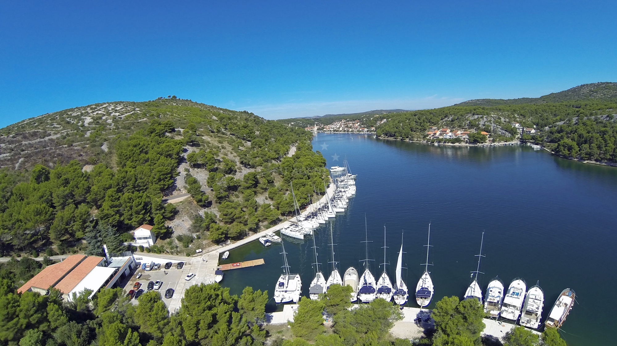 View of Zaton Bay from Marina Zaton