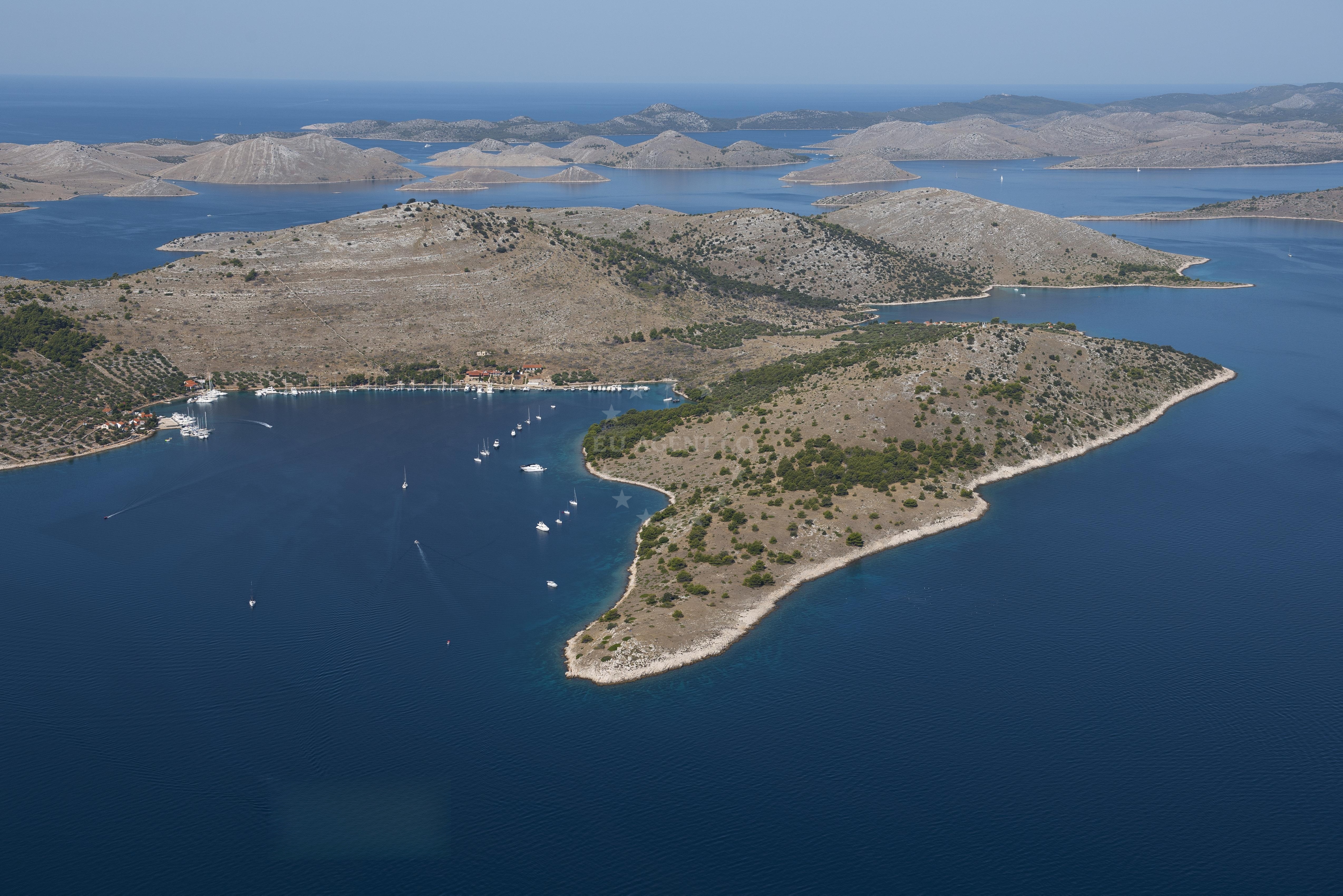 Approach and location view of ACI Marina Žut in Marina on the island Žut, North Dalmatia, Croatia photo 3